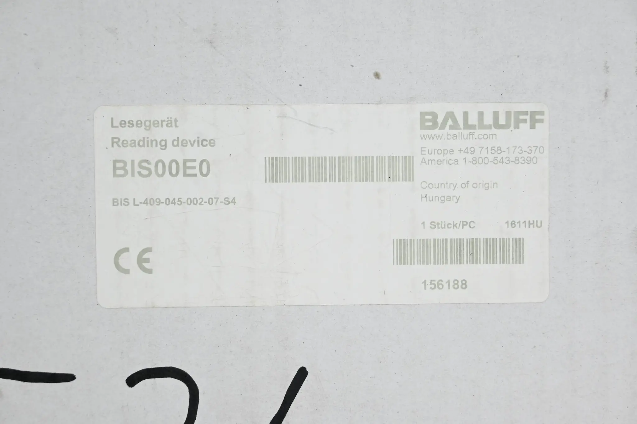 Produktfoto 1 von Balluff LF-Schreib-/Lesekopf BIS00E0 ( BIS L-409-045-002-07-S4 )