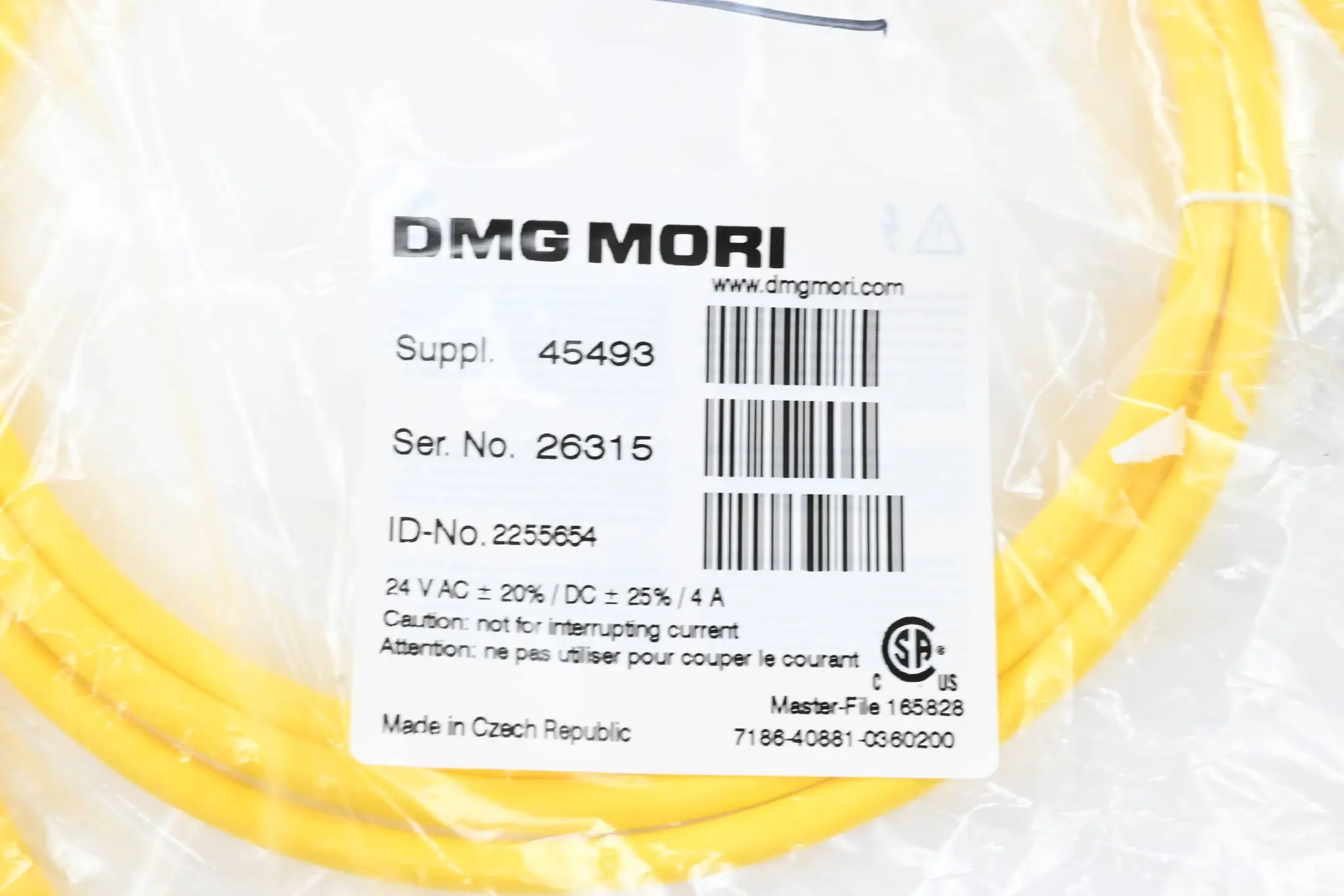 Produktfoto 1 von DMG Mori Kabel 45493 ( 2255654 ) 7186-40881-0360200