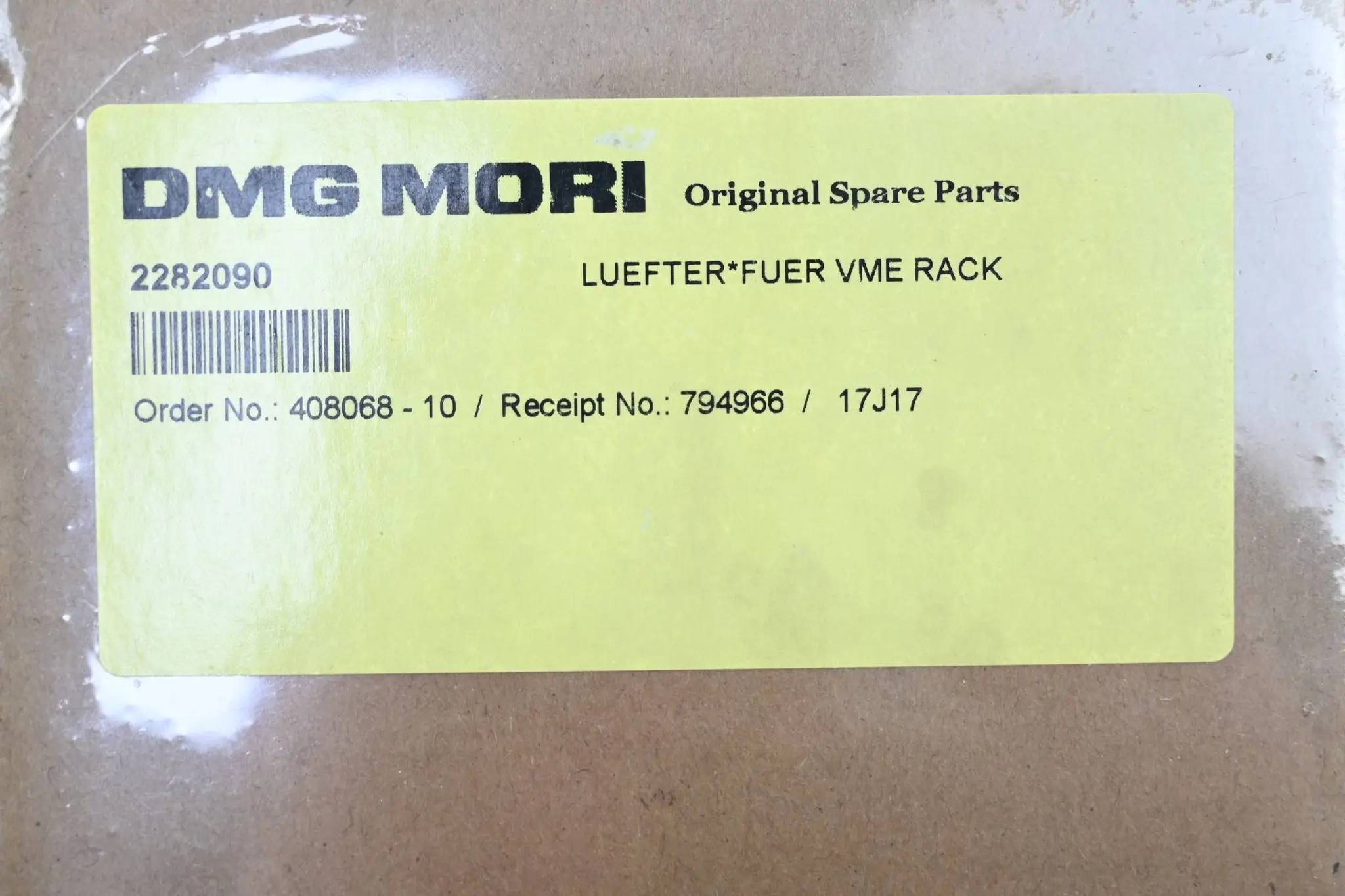 Produktfoto 1 von DMG Mori Lüfter für VME Rack 2282090 ( 408068-10 )
