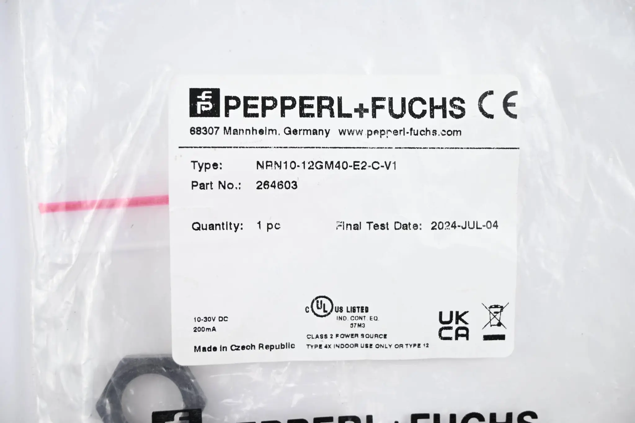 Produktfoto 1 von Pepperl + Fuchs induktiver Sensor NRN10-12GM40-E2-C-V1 ( 264603 )