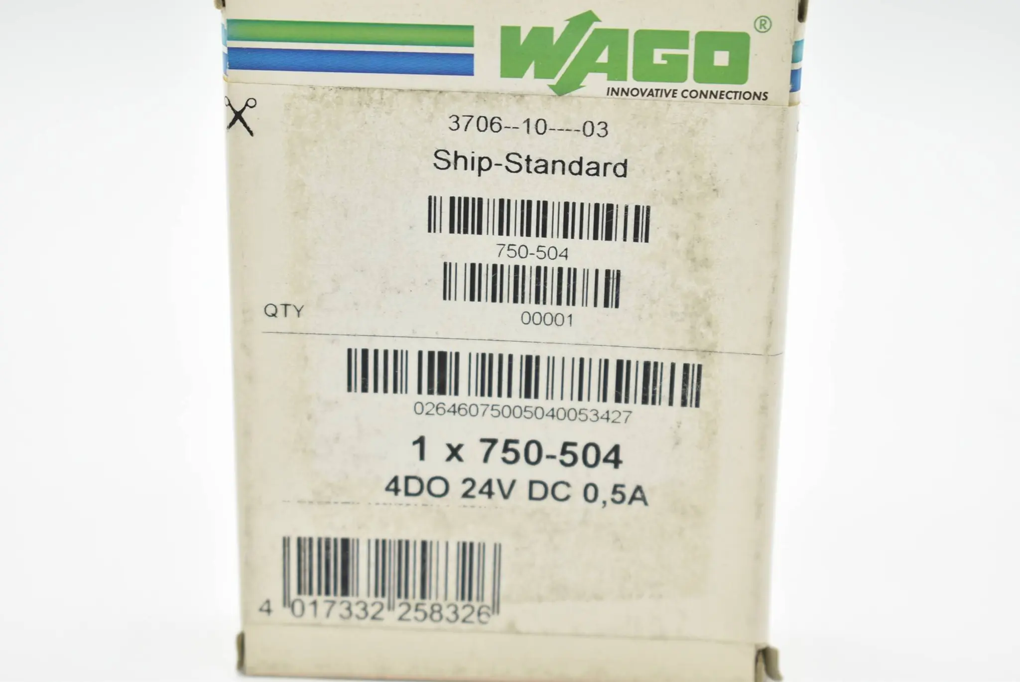 Produktfoto 1 von Wago Digitale Ausgangsklemme 4DO 24V DC 750-504