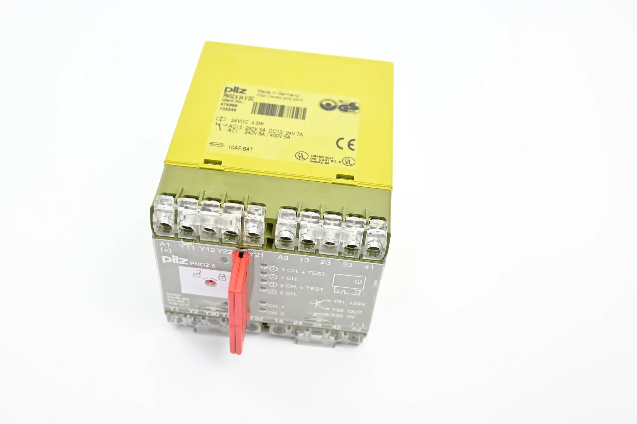 Produktfoto 1 von Pilz Sicherheitsrelais PNOZ 6 24 V DC ( PNOZ6 )