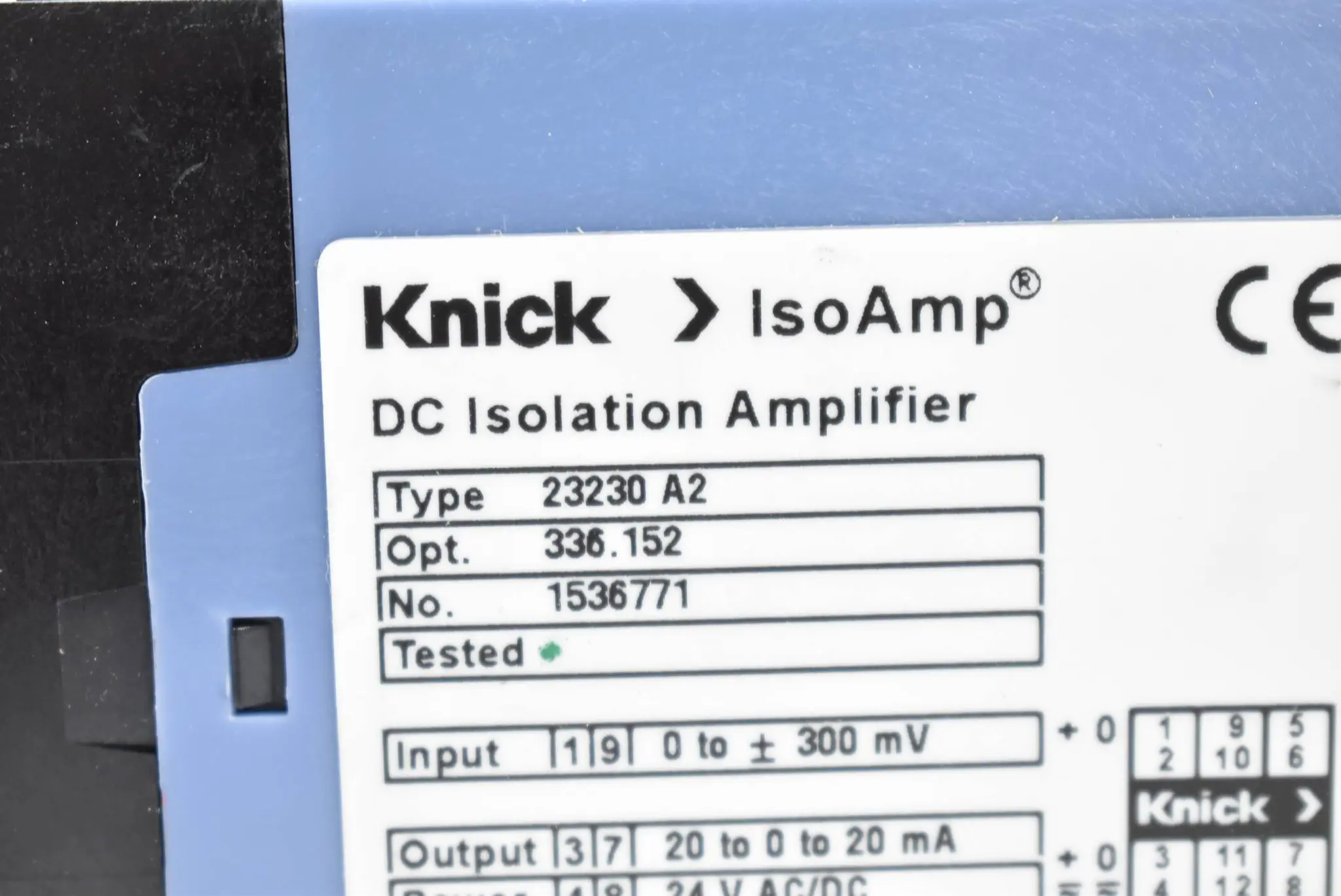 Produktfoto 1 von Knick IsoAmp DC Isolation Amplifier 23230 A2 ( 23230A2 ) 336.152
