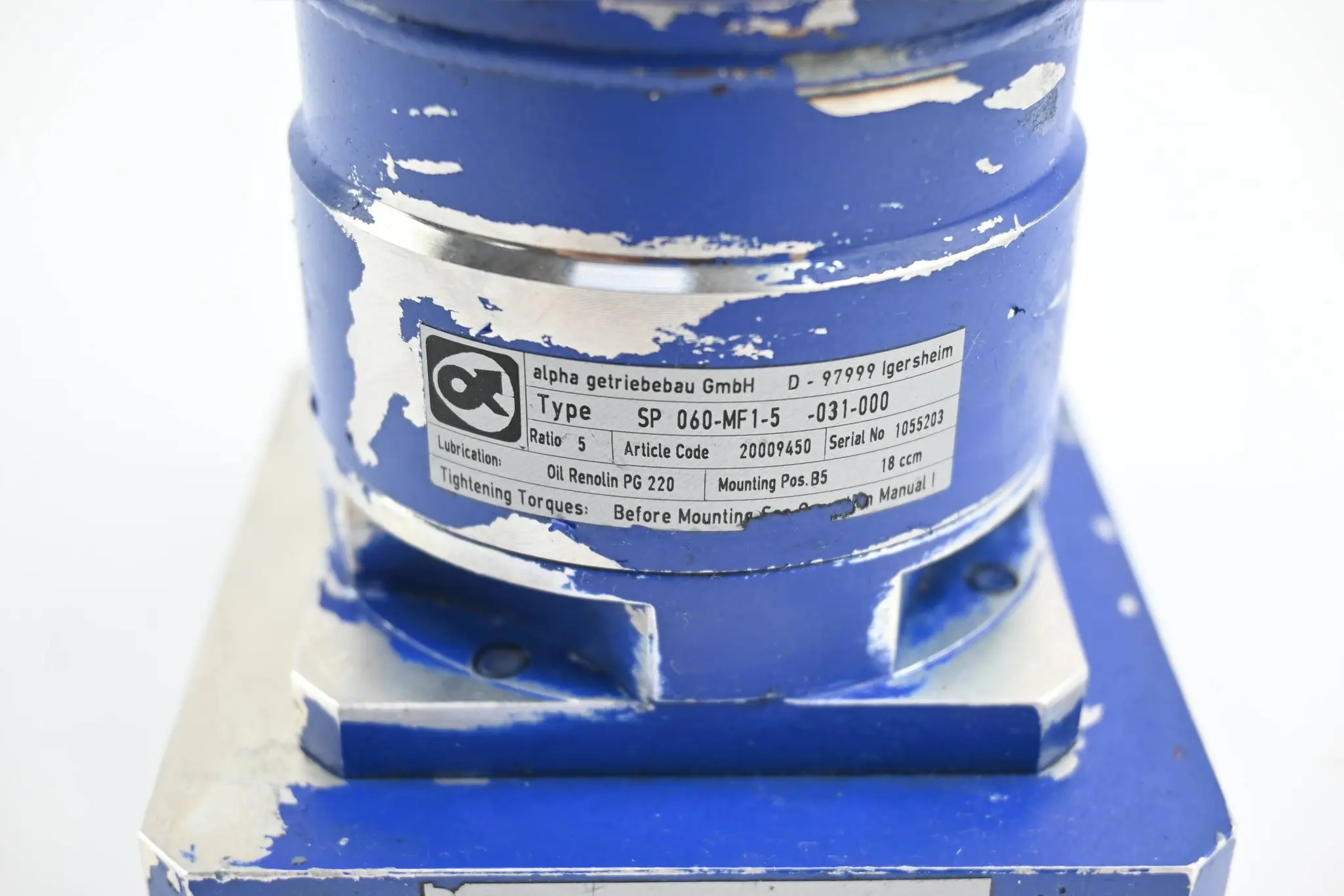 Produktfoto 1 von Alpha Getriebe SP 060-MF1-5 -031-000 ( SP060-MF1-5-031-000 ) 20009450