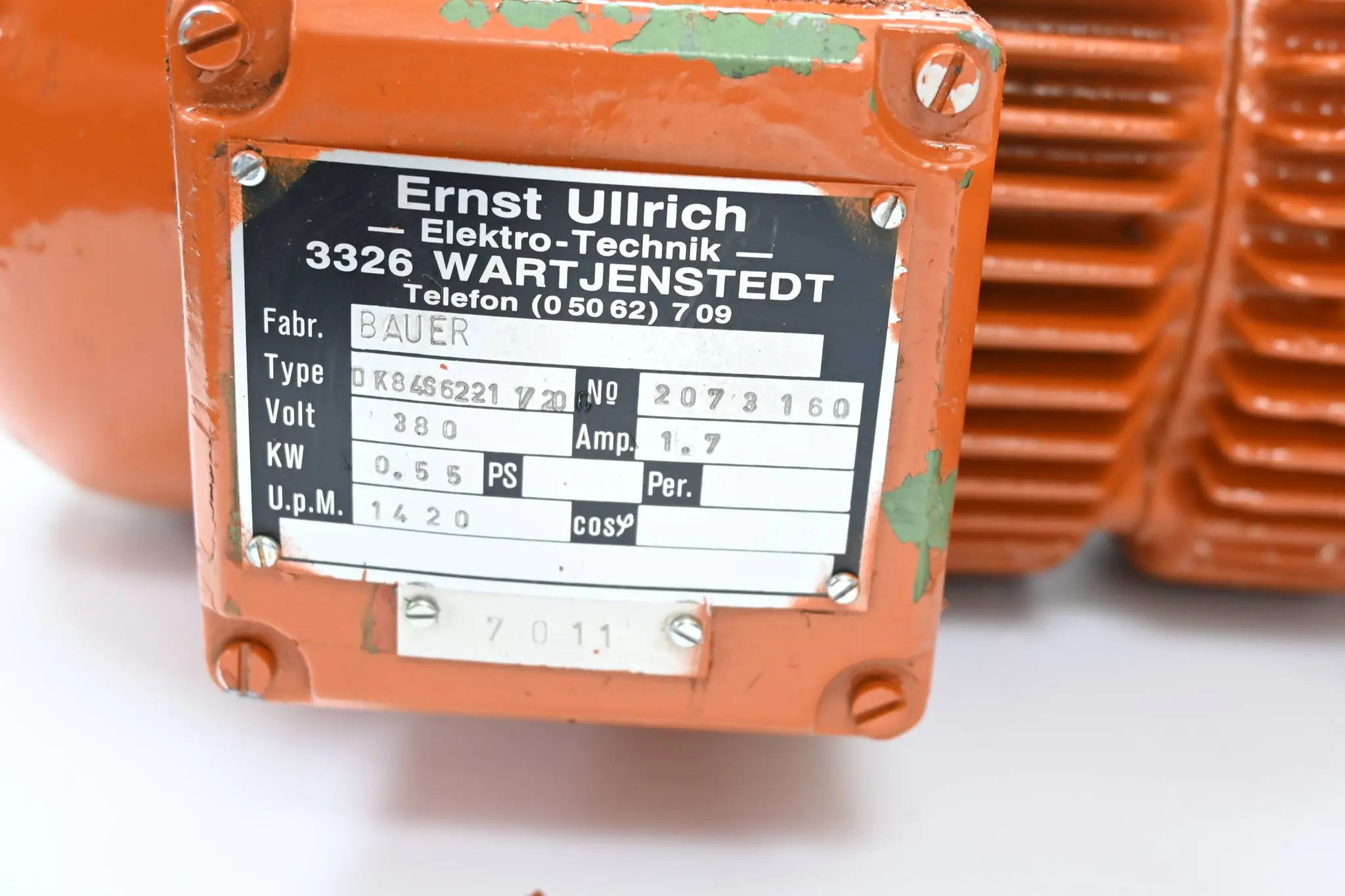 Produktfoto 1 von Bauer Getriebemotor DK84S6221/20 ( 0,55 kW )