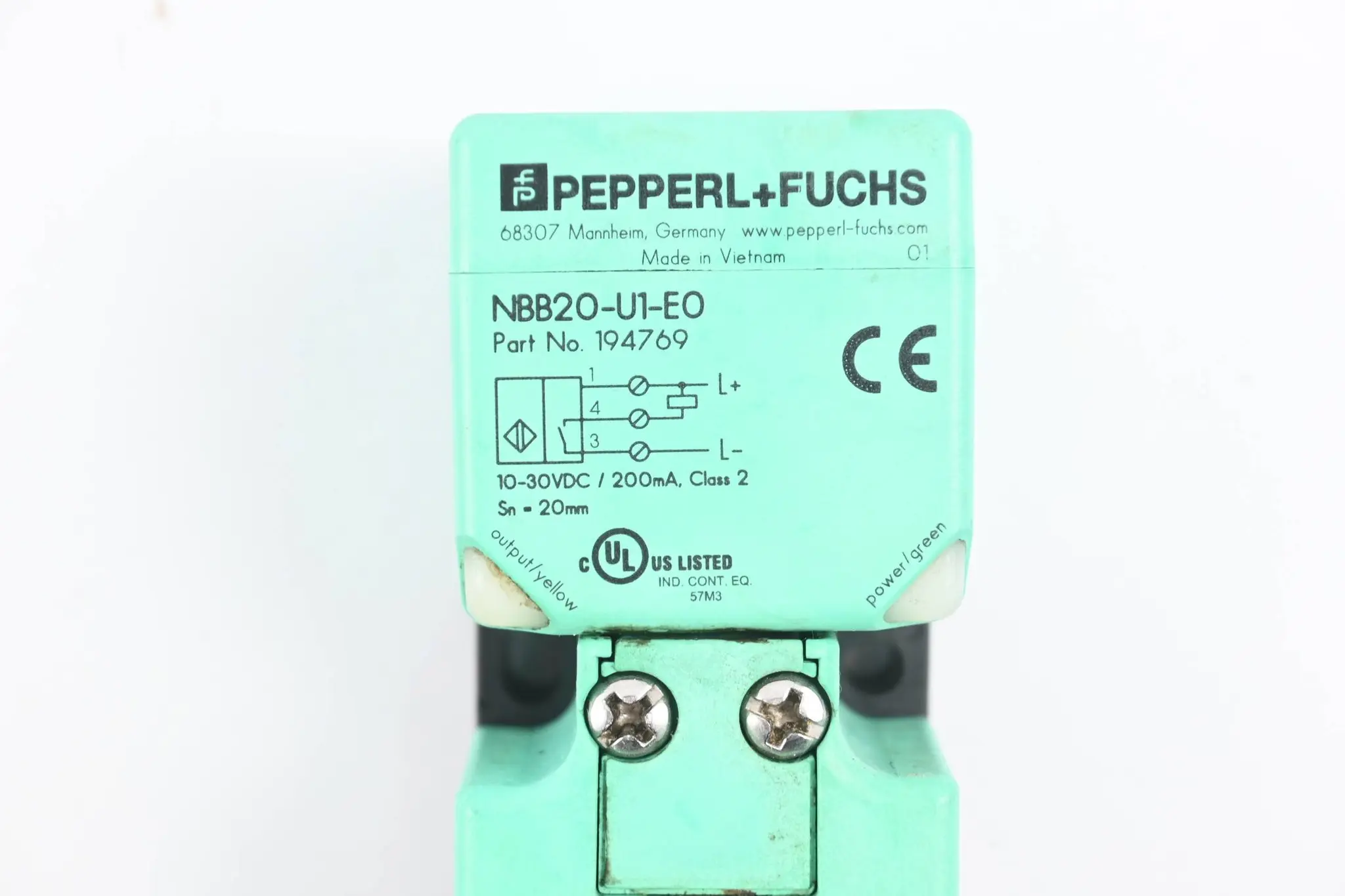 Produktfoto 1 von Pepperl+Fuchs Induktiver Sensor NBB20-U1-E0 ( 194769 )