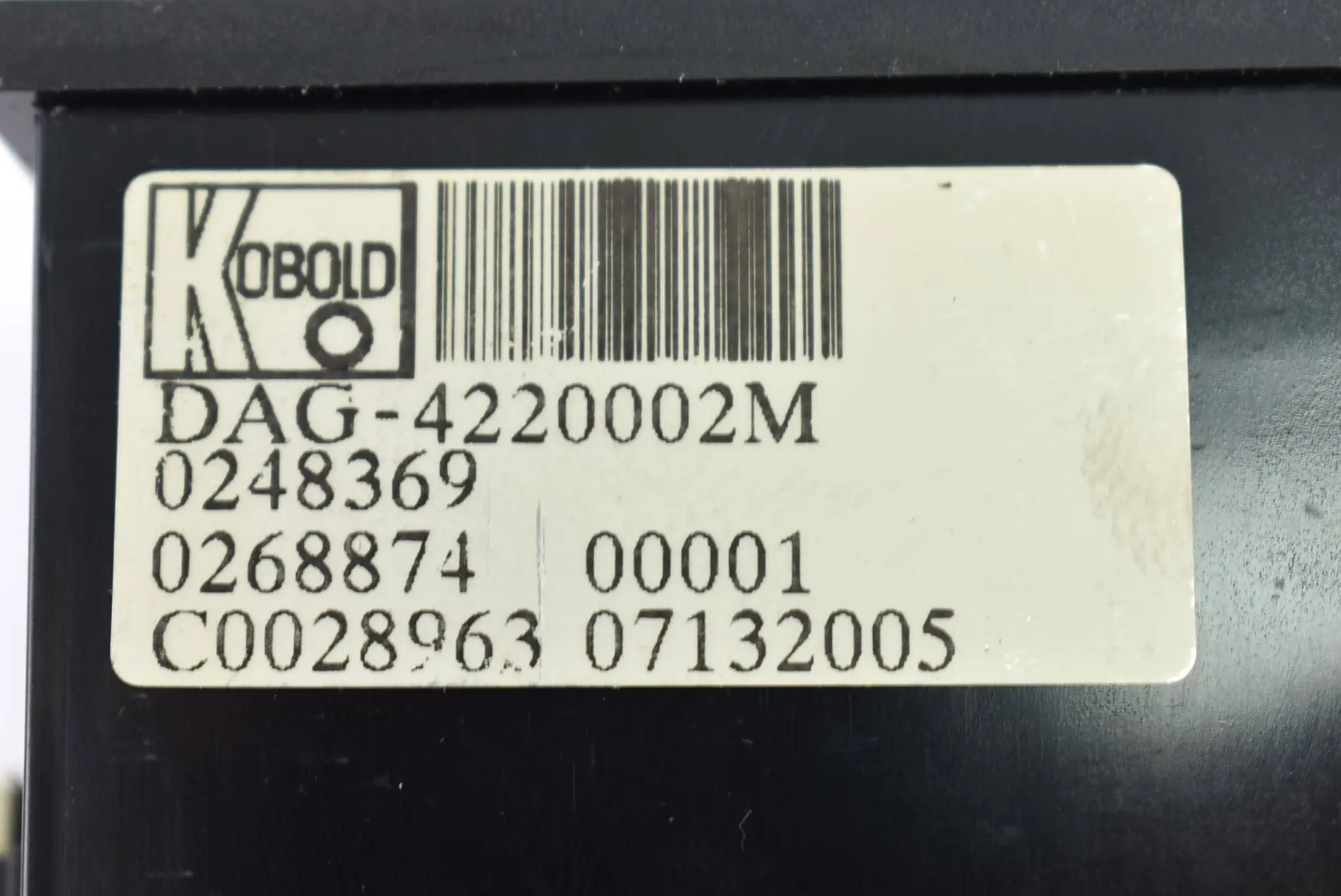 Produktfoto 1 von Kobold Messring Temperaturmessung 24VDC/DC DAG-4220002M ( 0248369 + 0268874 )