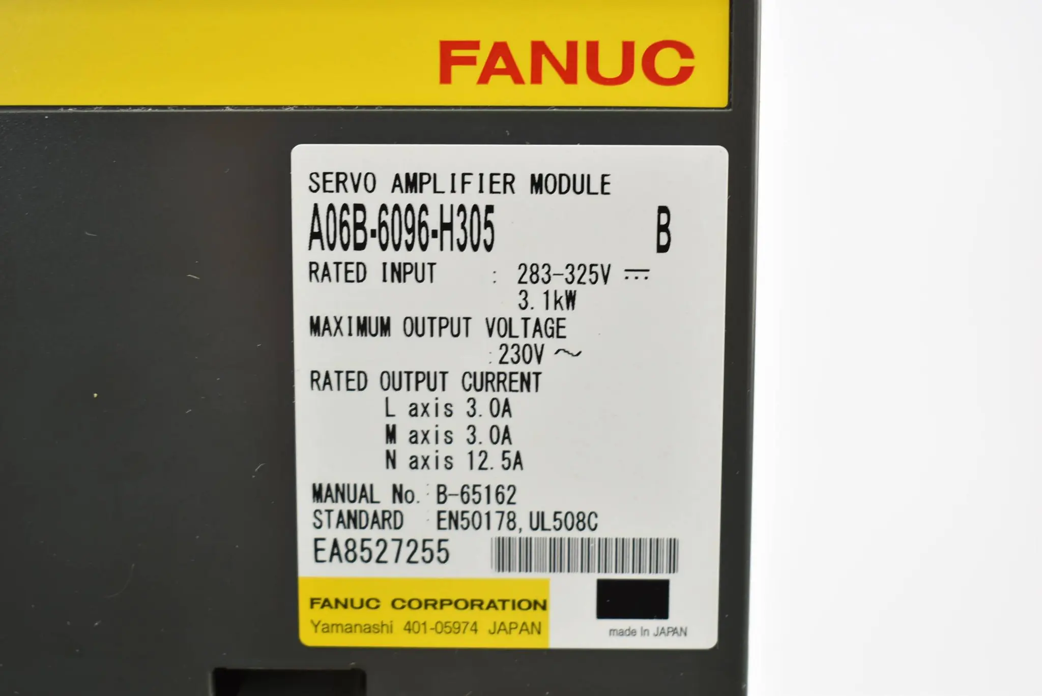 Produktfoto 1 von Fanuc Servo Amplifier Module A06B-6096-H305 Ver B