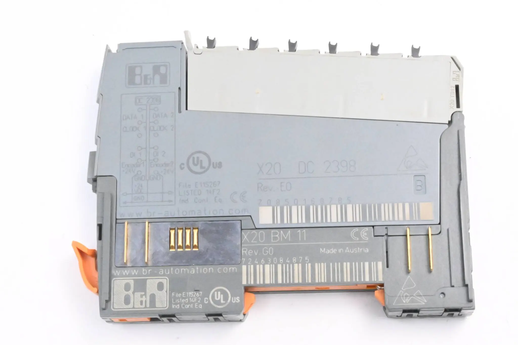 Produktfoto 1 von B&R Automation X20 DC 2398 ( X20DC2398 ) R.E0 inkl. X20 BM 11 ( X20BM11 ) R.G0