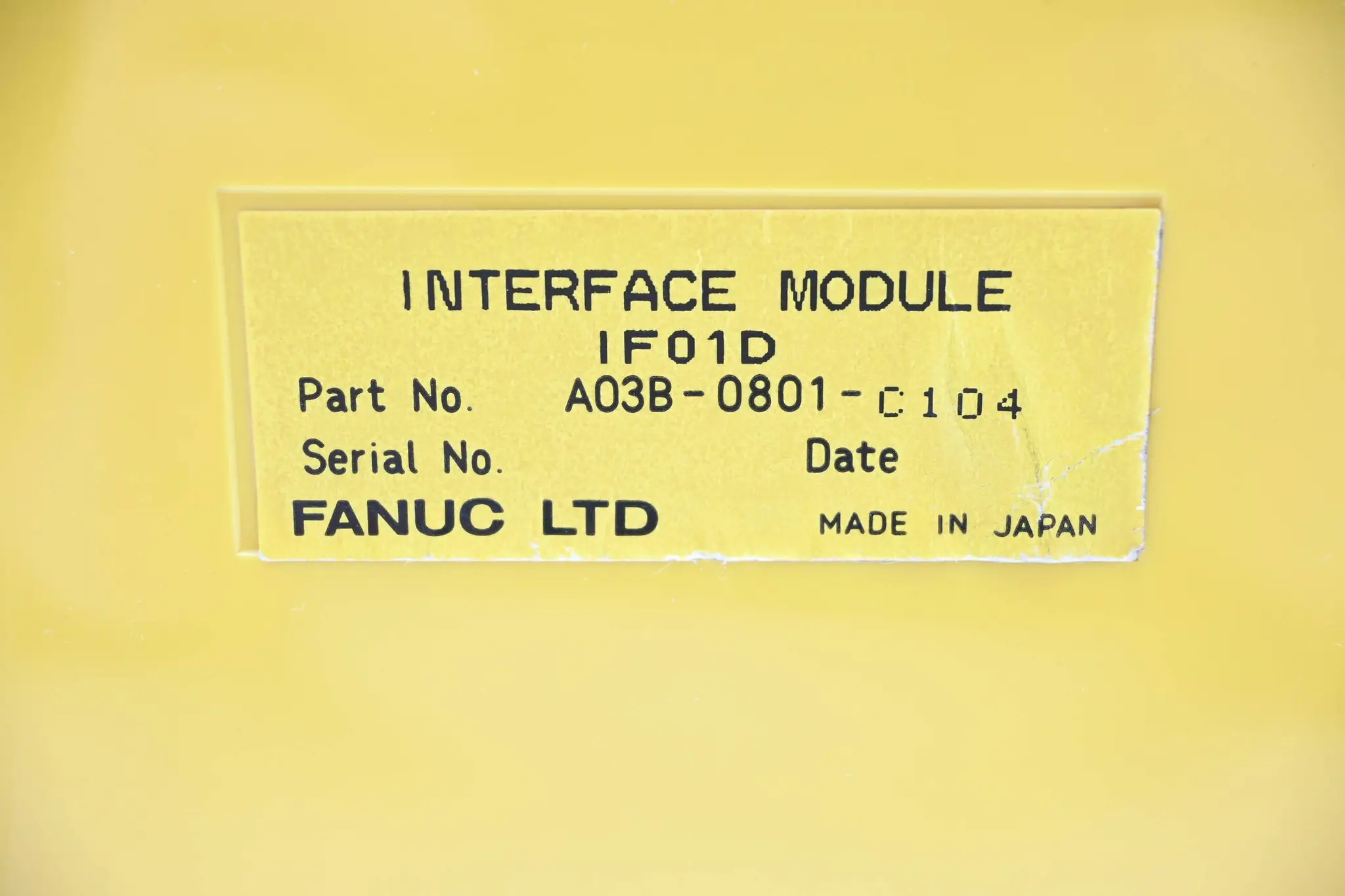 Produktfoto 1 von Fanuc Interface Modul IF01D ( A03B-0801-C104 )