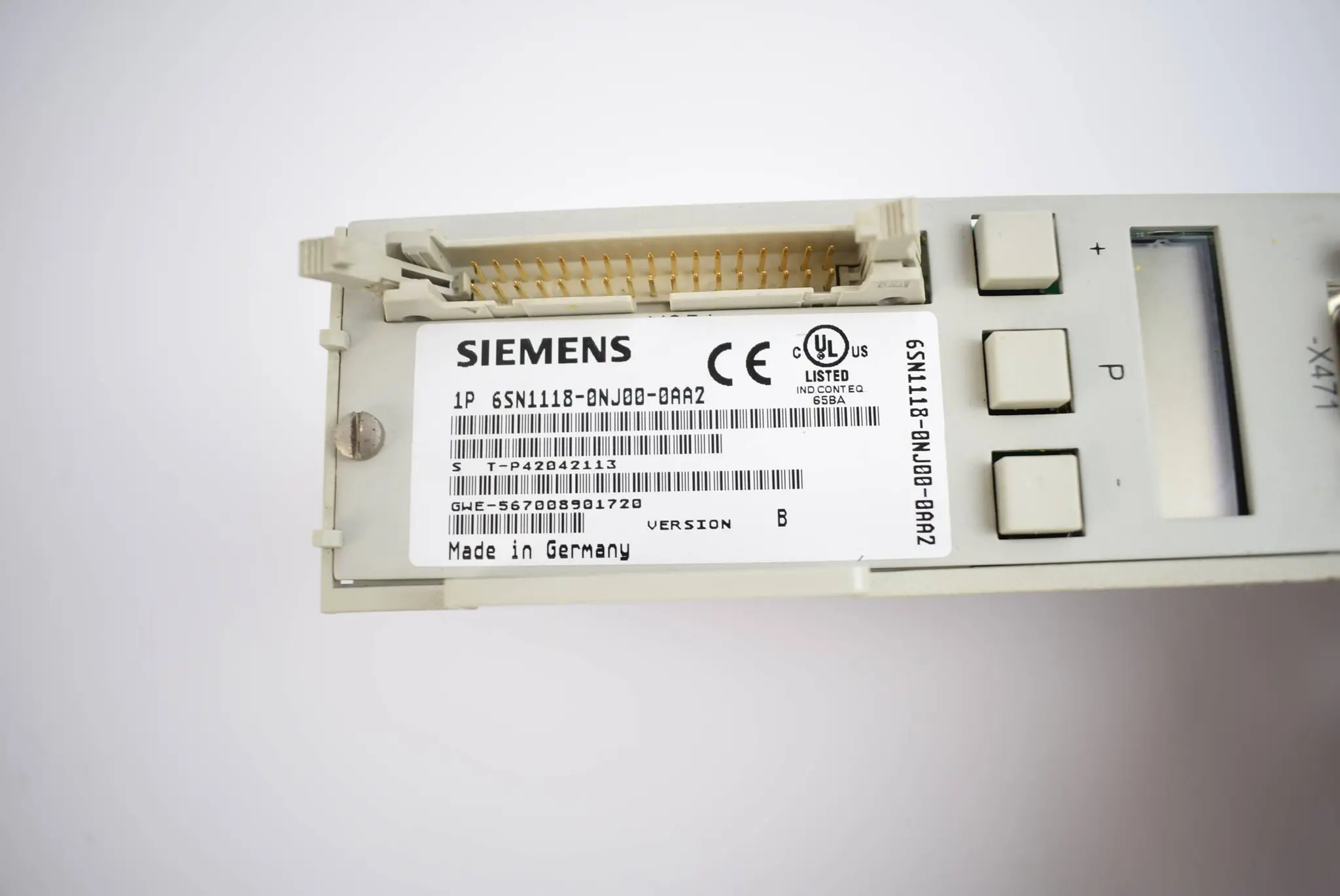Produktfoto 1 von Siemens Simodrive Regeleinschub 6SN1118-0NJ00-0AA2 ( 6SN1 118-0NJ00-0AA2 ) V. B