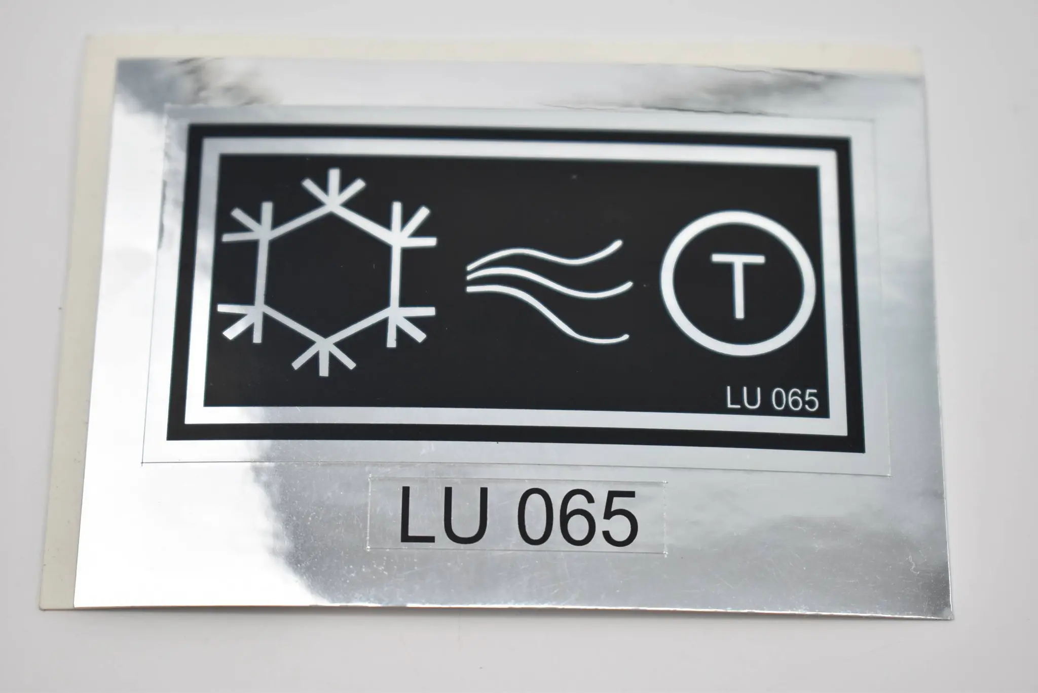 Produktfoto 1 von Piktogramm Aufkleber Kühlluft Temperaturmessung LU 065 ( LU065 ) VE 3 Stück