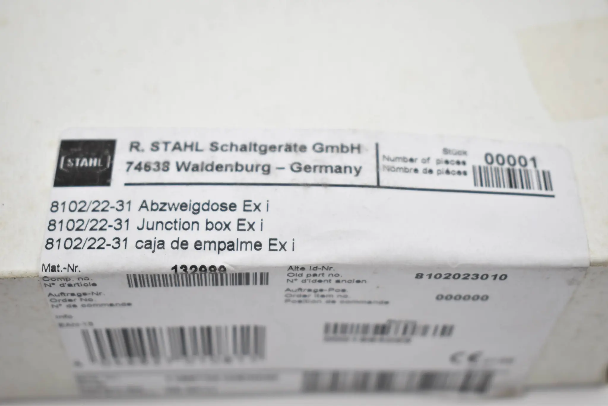 Produktfoto 1 von Stahl Abzweigdose Ex i 8102/22-31