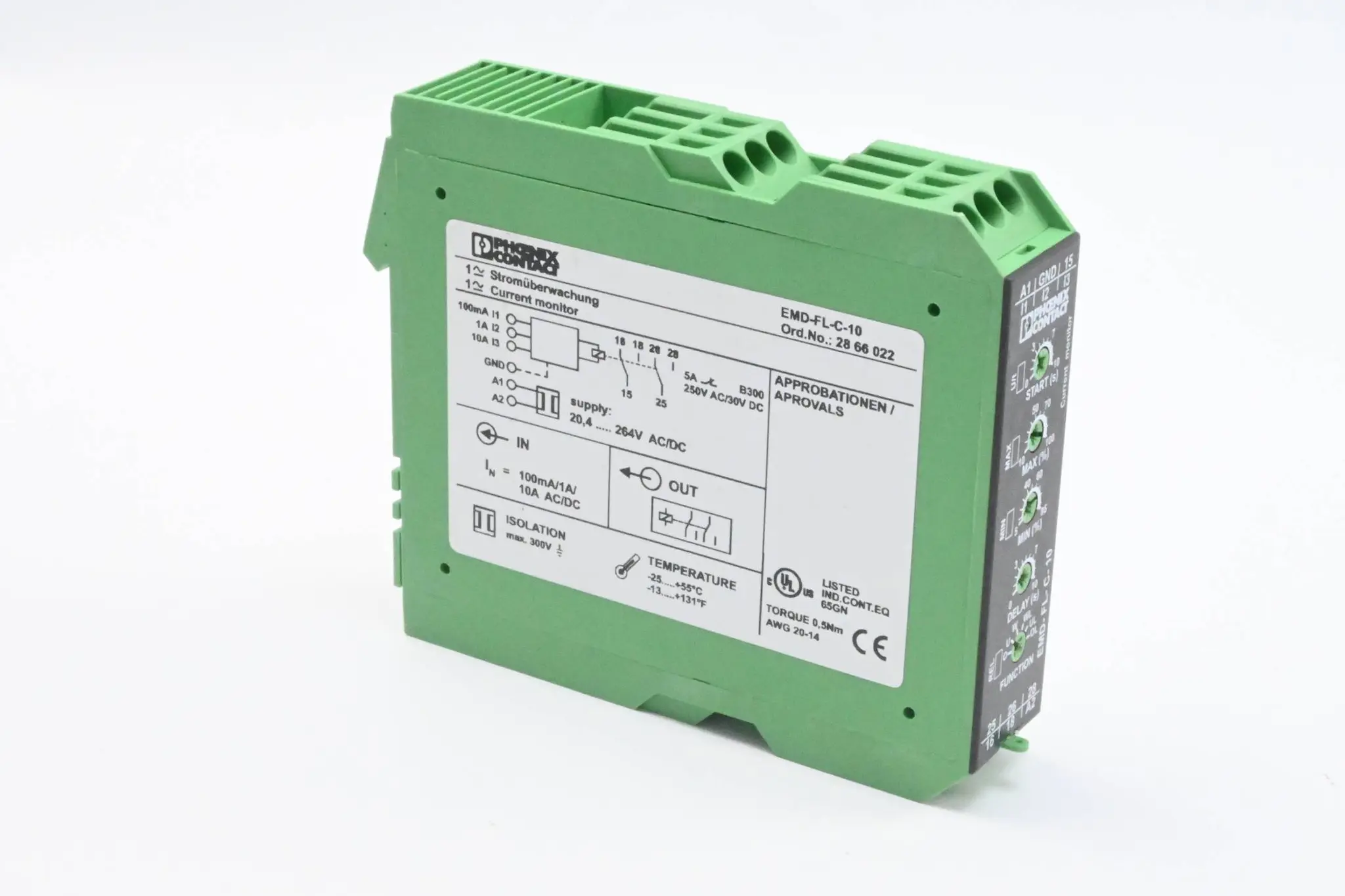Produktfoto 1 von Phoenix Contact Überwachungsrelais EMD-FL-C-10 ( 2866022 )