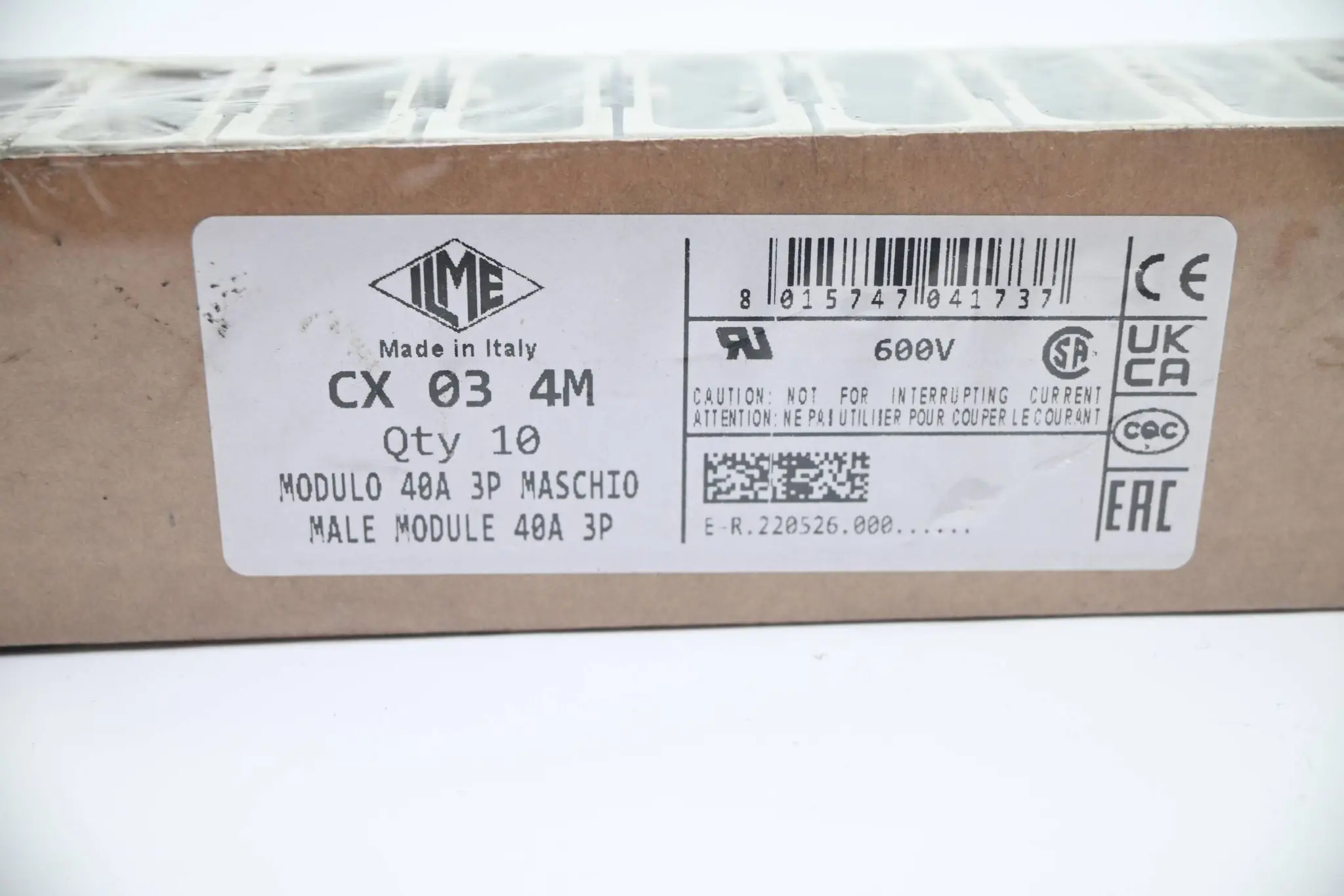 Produktfoto 1 von Ilme 10 Stück modularer Steckereinsatz CX 03 4M ( CX034M )