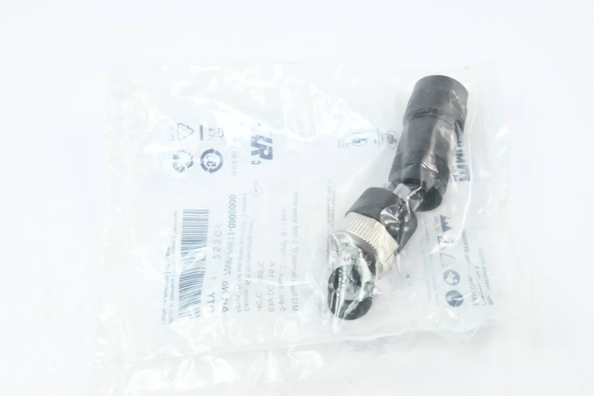Produktfoto 1 von Murr Elektronik M12 Power Bu. 0° L-kod. Schraubklemmanschluss 7000-P4611-0000000