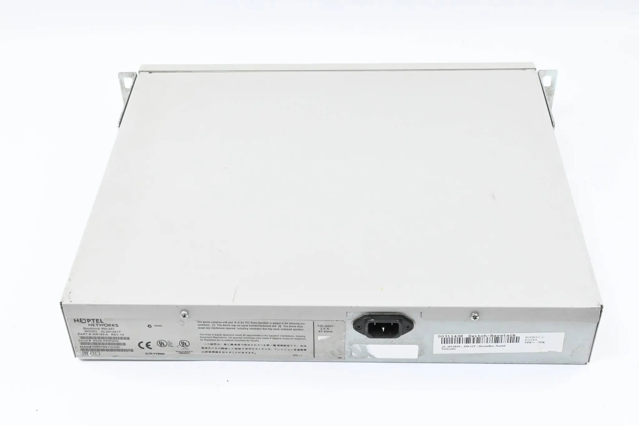 Produktfoto 1 von Nortel Networks baystack 350-24T Switch ( AL2012A17 ) 308183-A