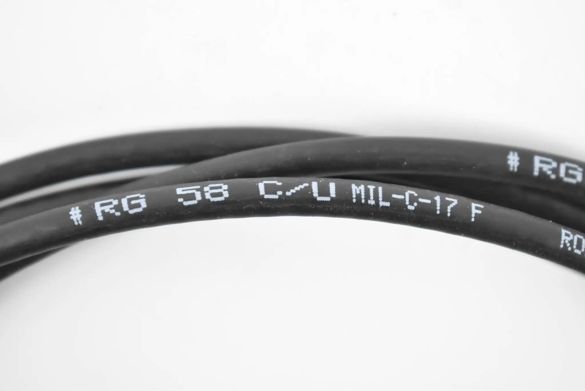 Produktfoto 1 von Koaxialkabel Anschlusskabel RG 58 ( MIL-C-17 F ) 1,65m