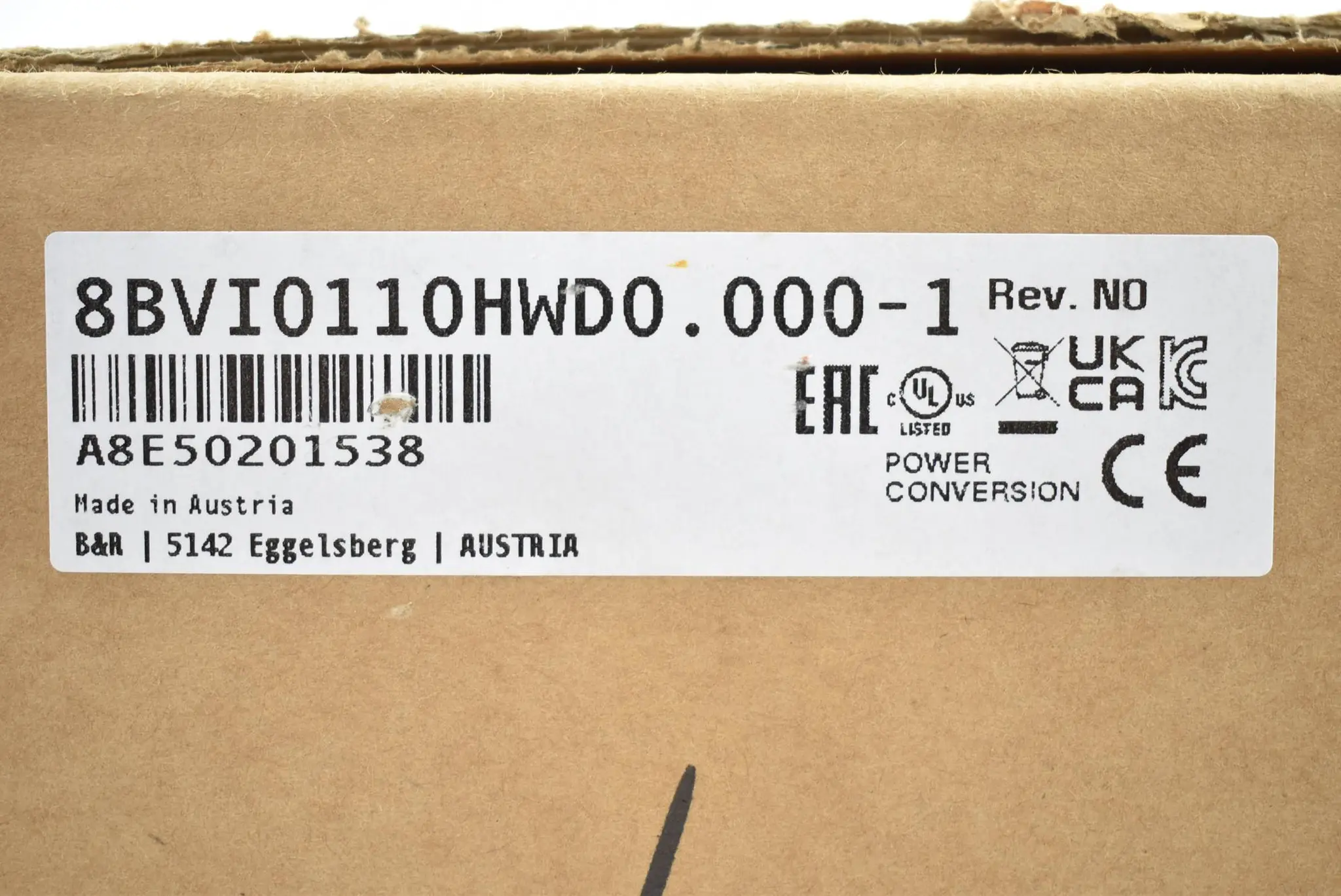 Produktfoto 1 von B&R Automation ACOPOSmulti Wechselrichtermodul 8BVI0110HWD0.000-1 ( Rev. N0 )