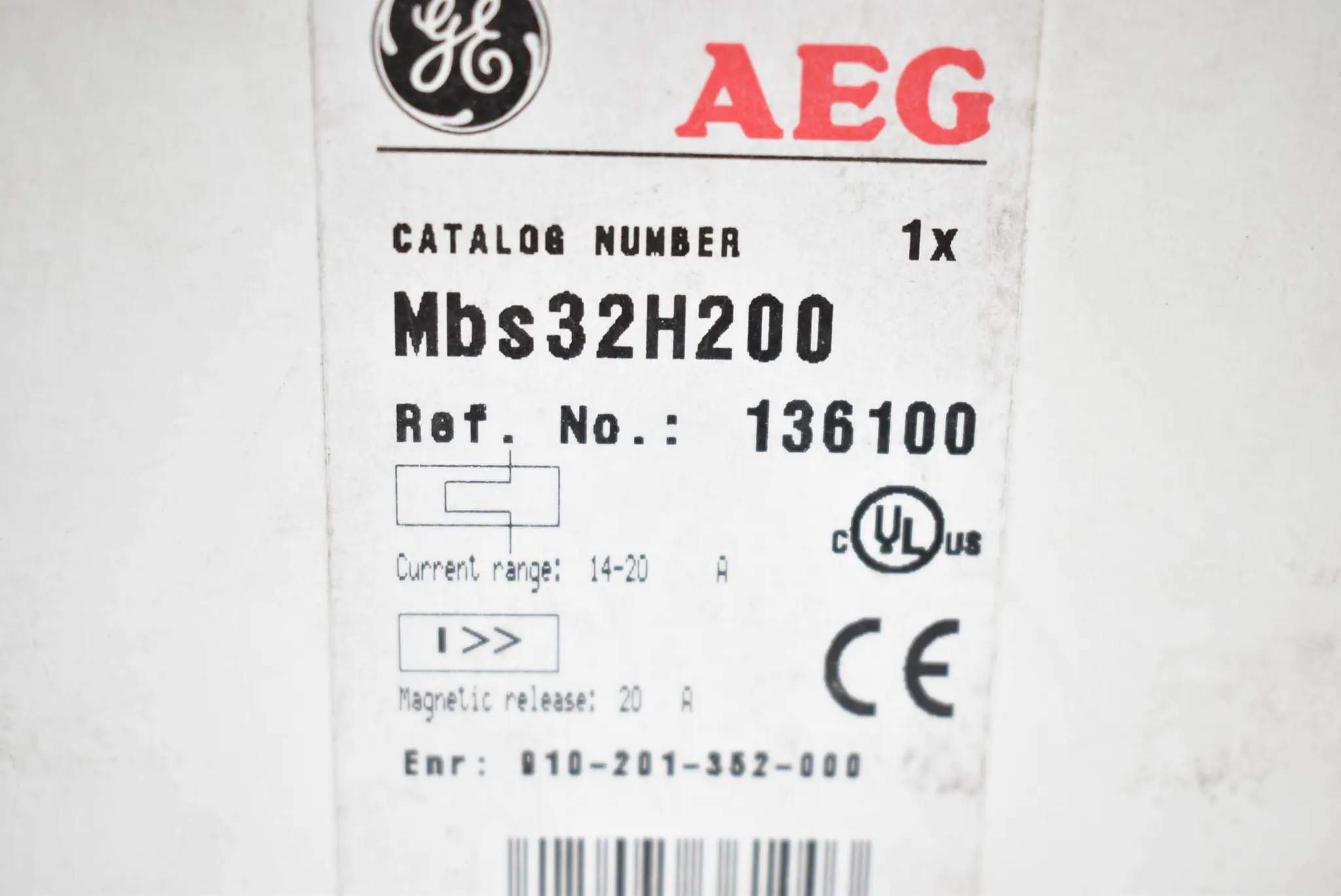 Produktfoto 1 von AEG Mbs32H200 Motorschutzschalter 910-201-352-000