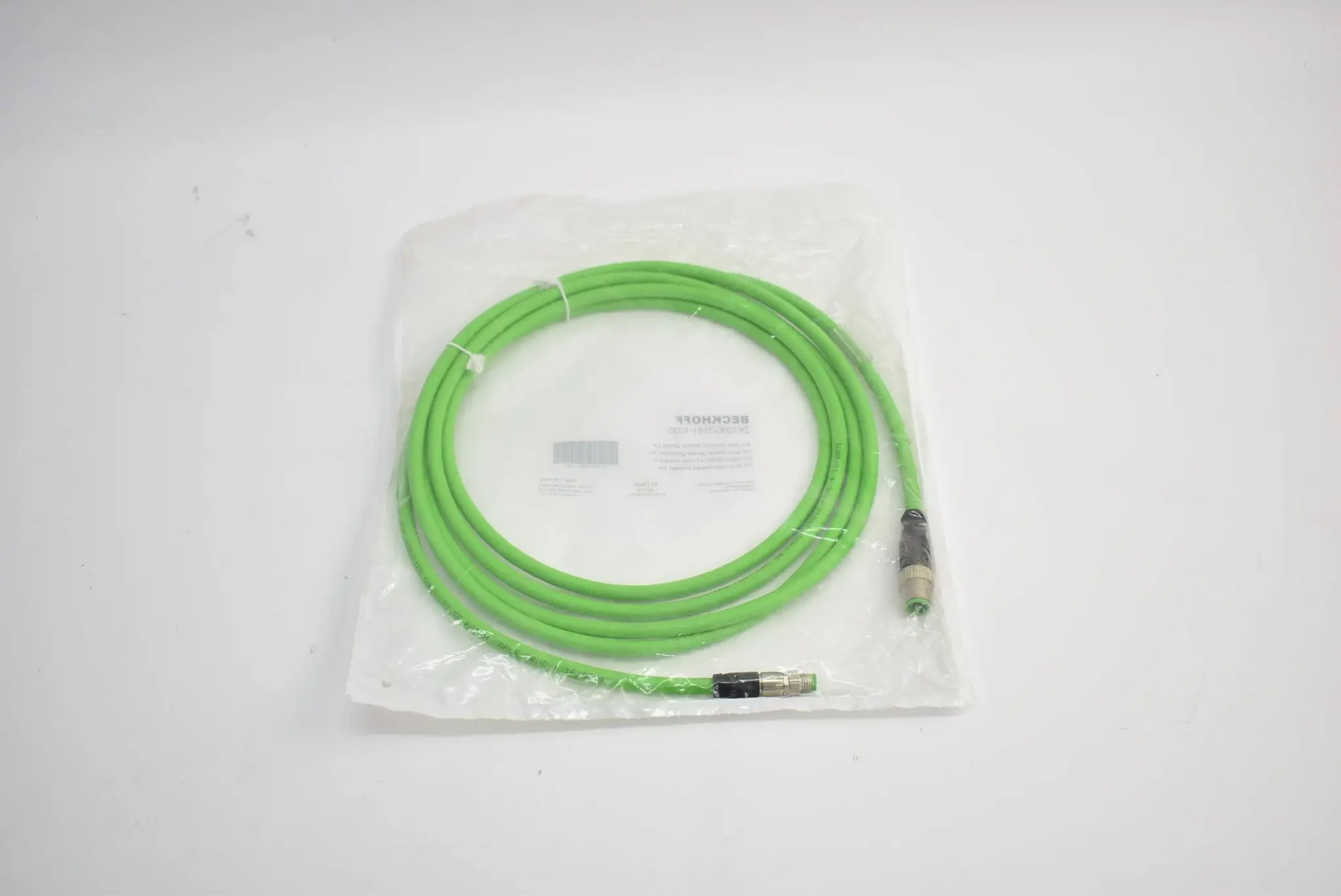 Produktfoto 1 von Beckhoff M12 EtherCAT-Leitung PUR AWG 22 3 m ZK1090-3161-1030