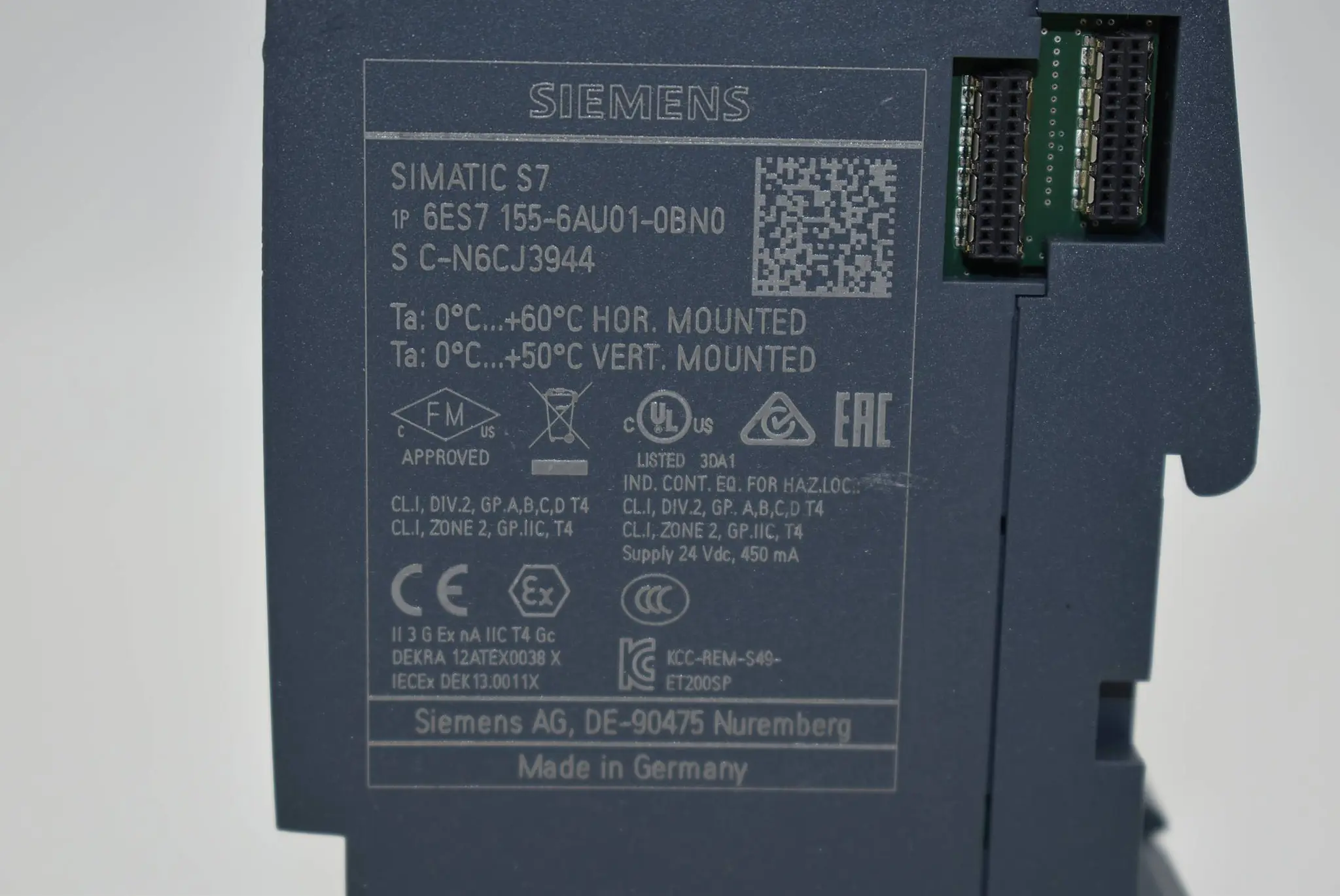 Produktfoto 1 von Siemens Simatic S7 ET 200SP IM155-6PN 6ES7 155-6AU01-0BN0 ( 6ES7155-6AU01-0BN0 )