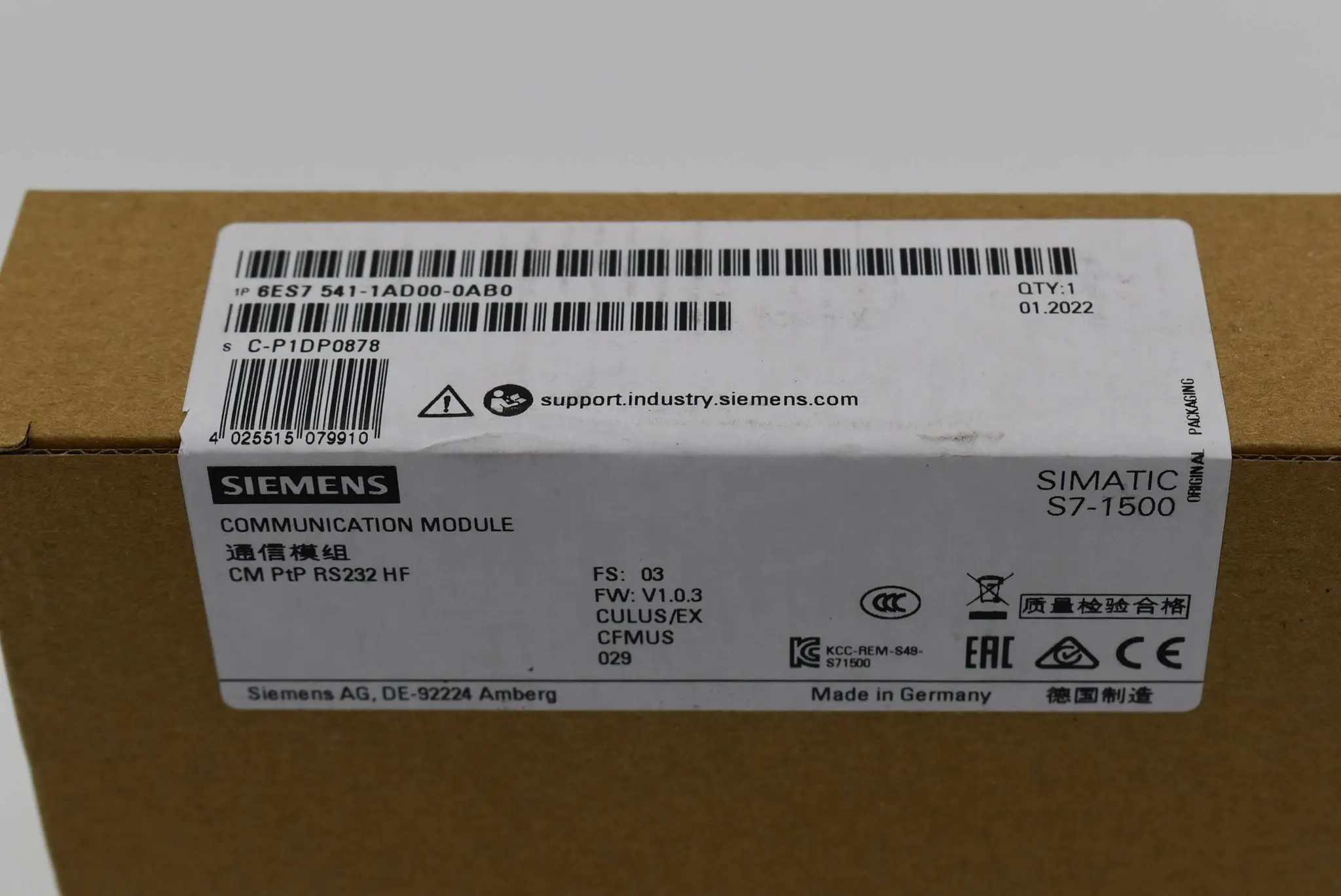 Produktfoto 1 von Siemens Simatic S7-1500 CM PtP 6ES7541-1AD00-0AB0 ( 6ES7 541-1AD00-0AB0 ) E03