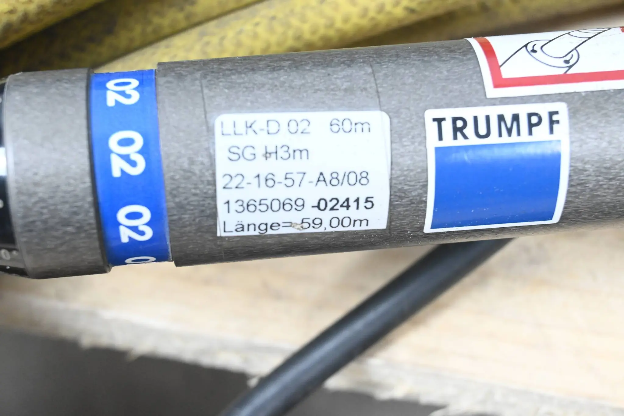 Produktfoto 1 von Trumpf Lichtleiterkabel LLK-D 02 60m ( 22-16-57-A8/08 ) 1365069-02415