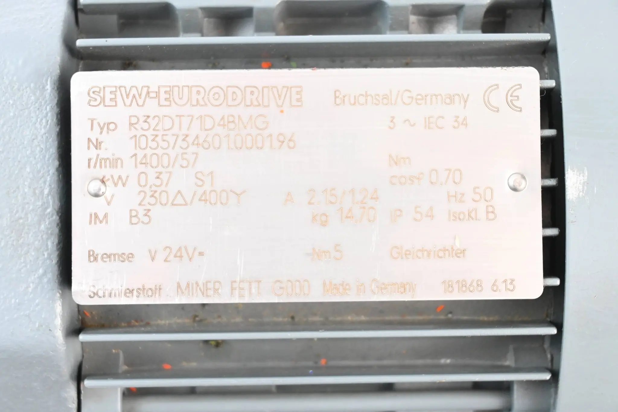Produktfoto 1 von SEW-Eurodrive 3~ Getriebemotor R32DT71D4BMG ( R32 DT71D4BMG )