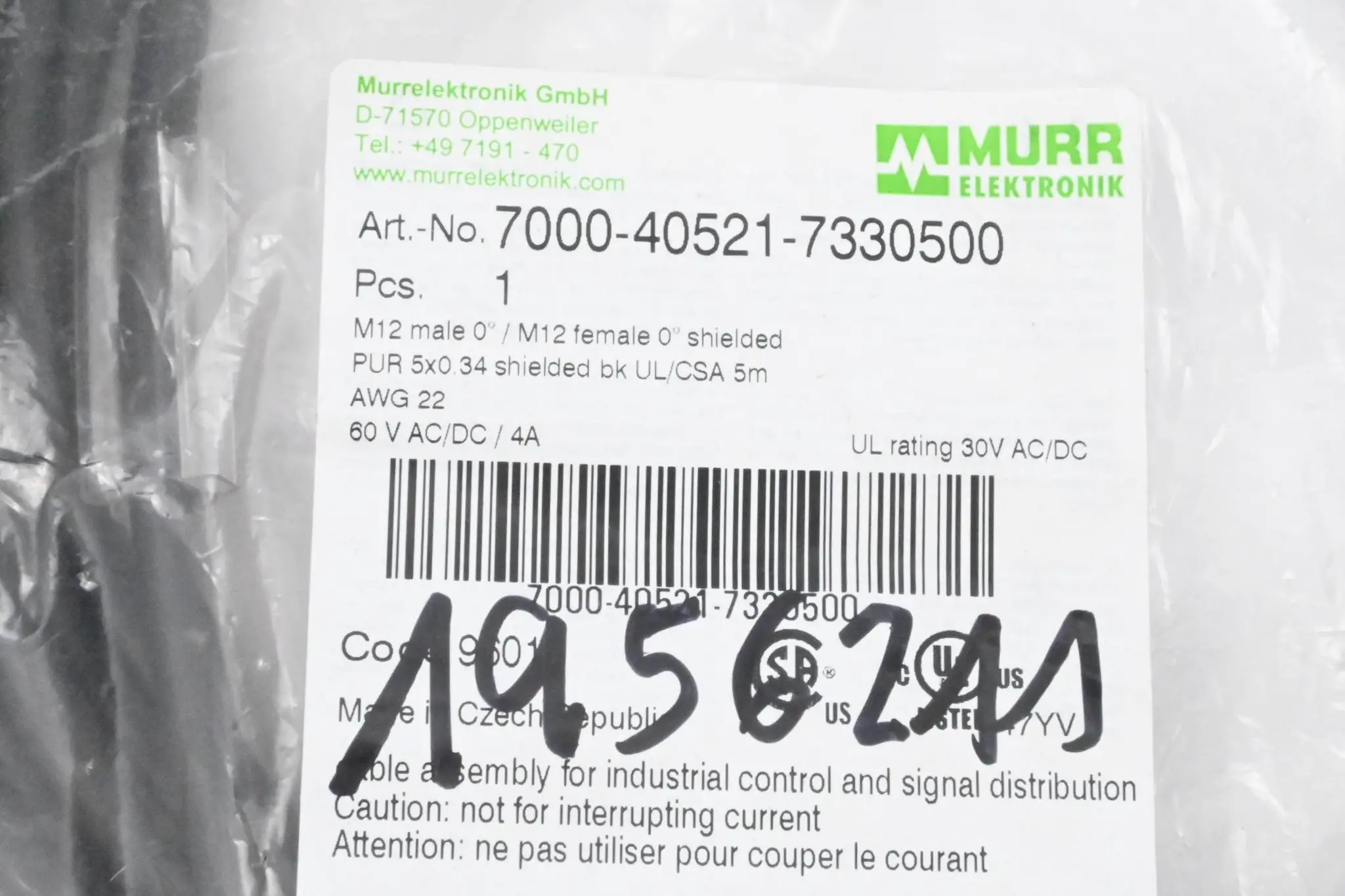 Produktfoto 1 von Murr Elektronik Steckverbinder 7000-40521-7330500