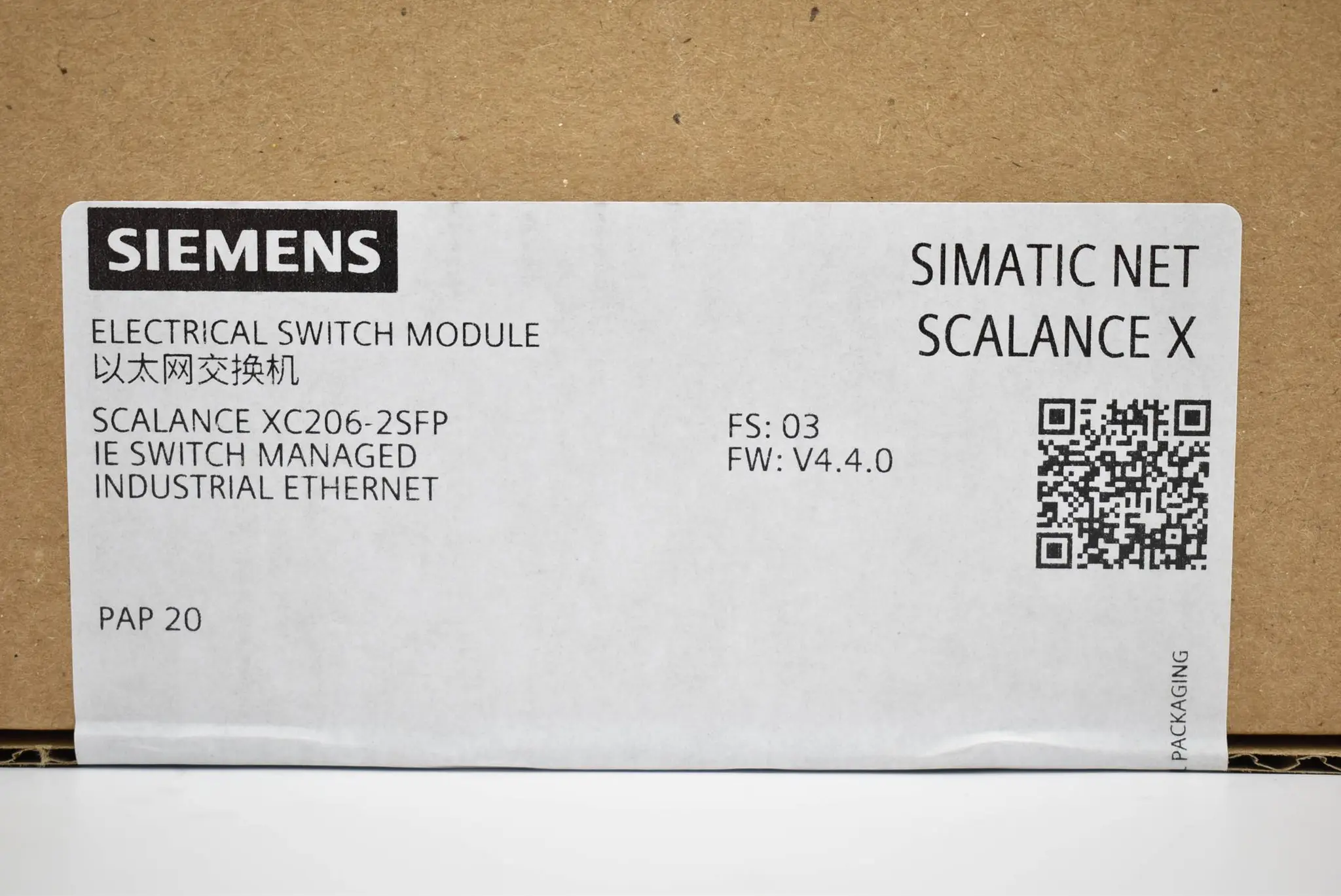 Produktfoto 1 von Siemens Scalance XC206-2SFP 6GK5206-2BS00-2AC2 ( 6GK5 206-2BS00-2AC2 ) E03