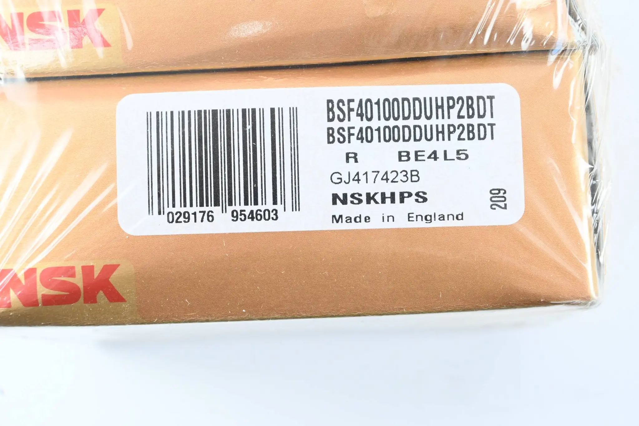 Produktfoto 1 von NSK Kugellager BSF40100DDUHP2BDT 2 STÜCK