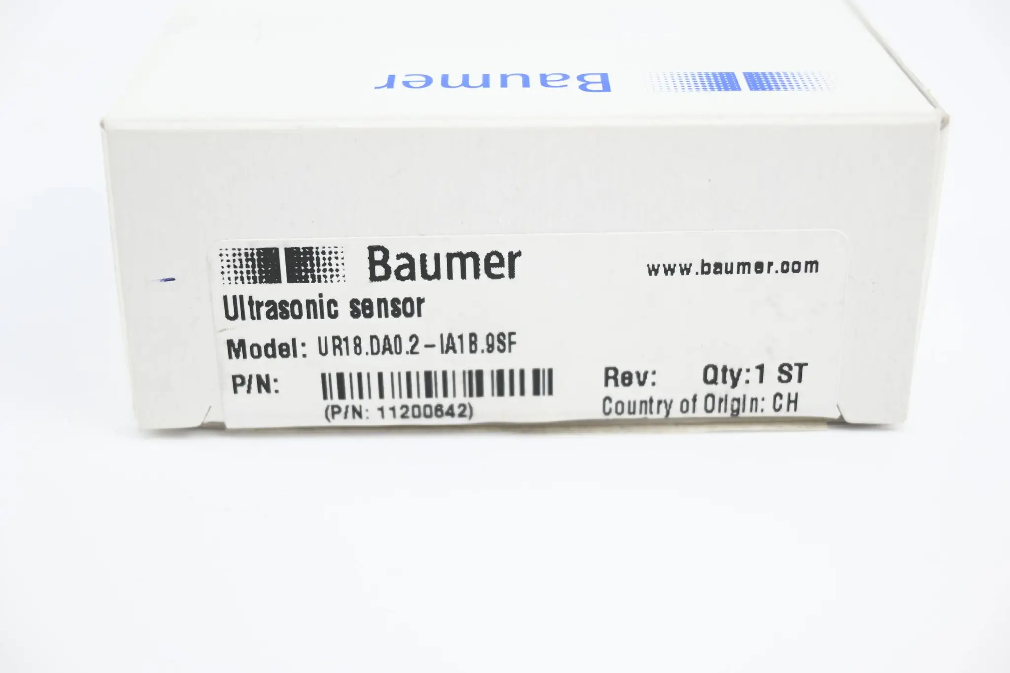 Produktfoto 1 von Baumer Ultraschall Abstandssensor UR18.DA0.2-IA1B.9SF ( 11200642 )