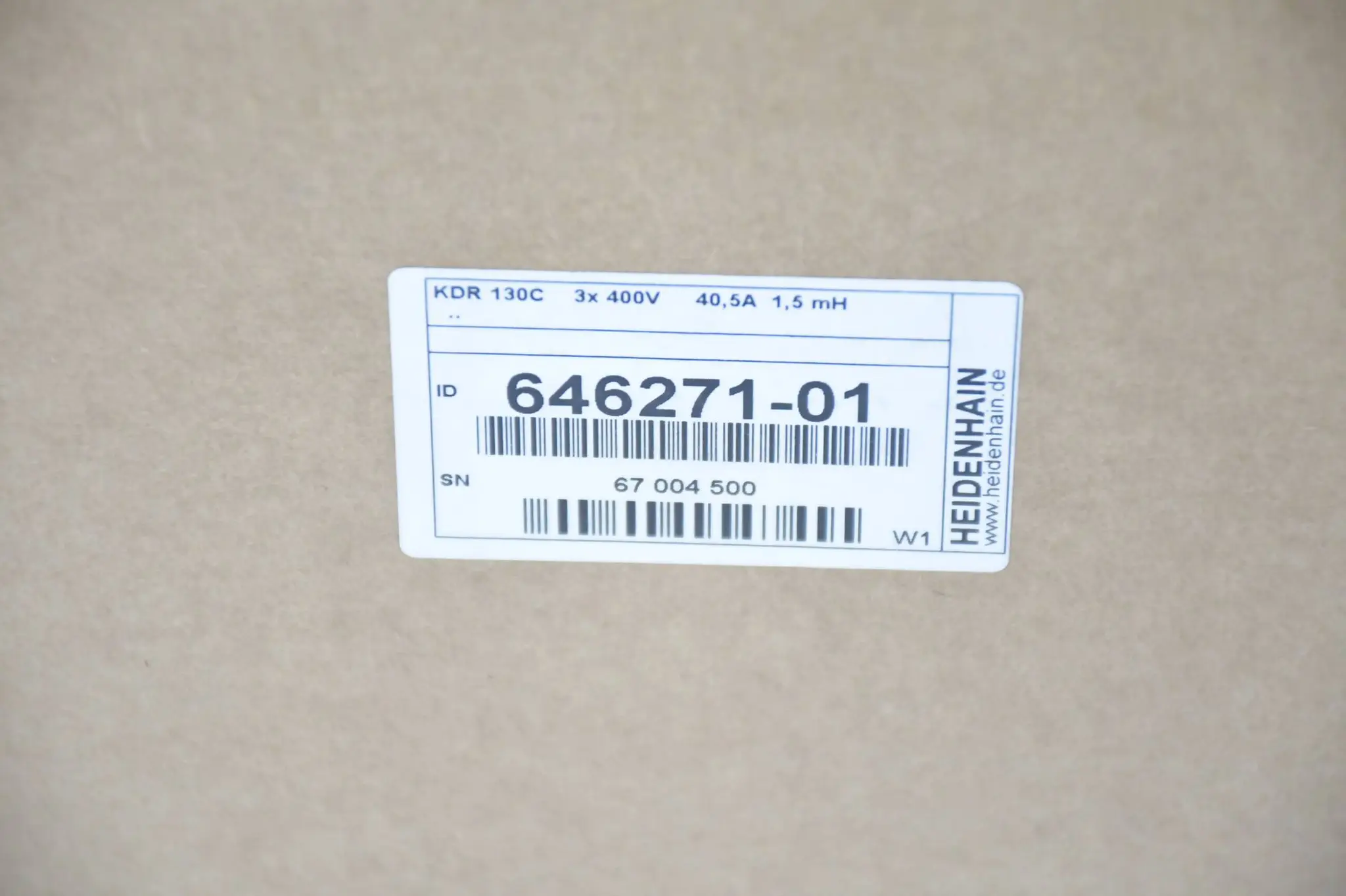 Produktfoto 1 von Heidenhain Kommutierungsdrossel KDR 130C ( 646271-01 ) Ver. W1