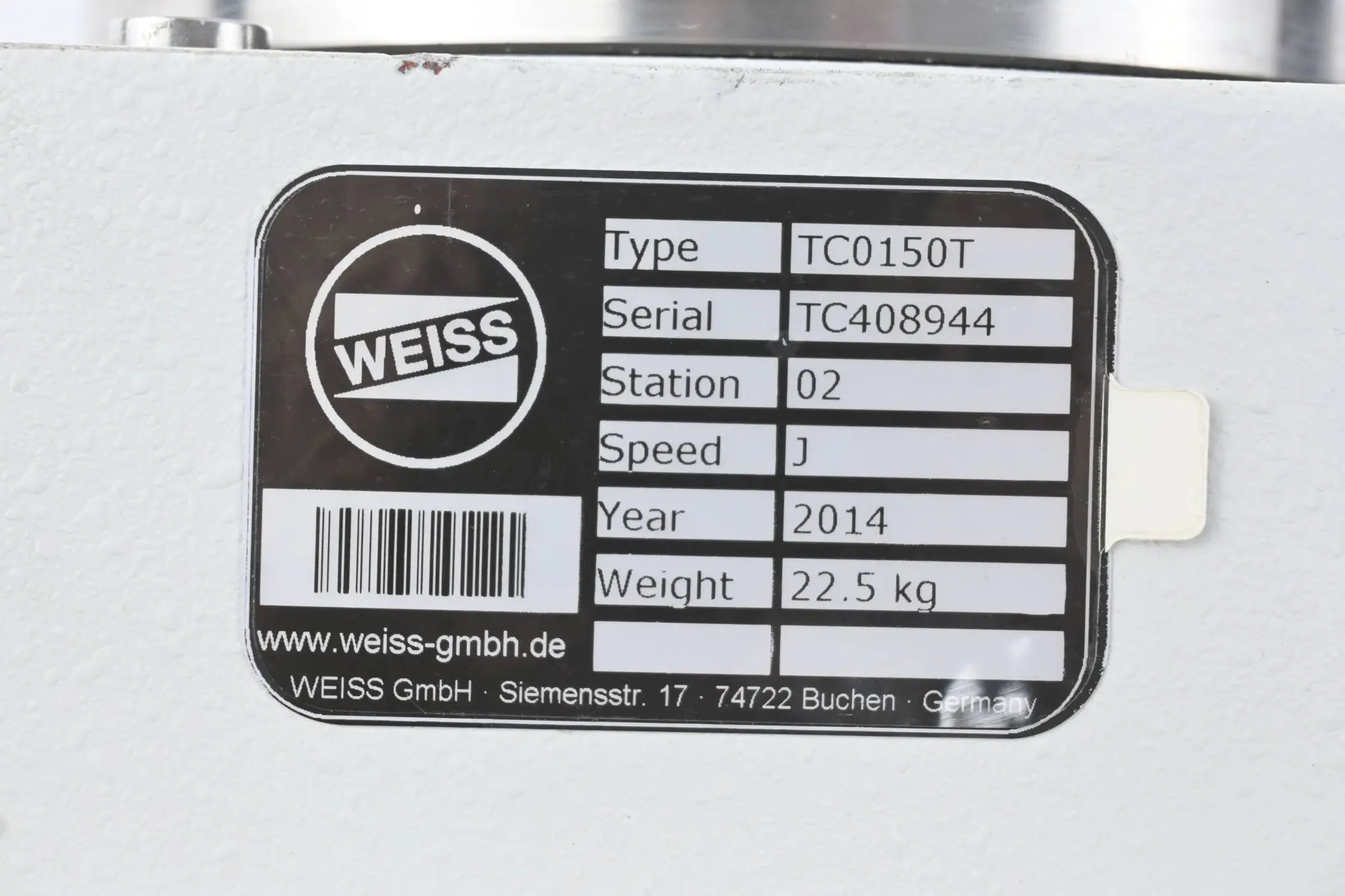 Produktfoto 1 von Weiss Rundschalttisch TC0150T ( TC 150 T )