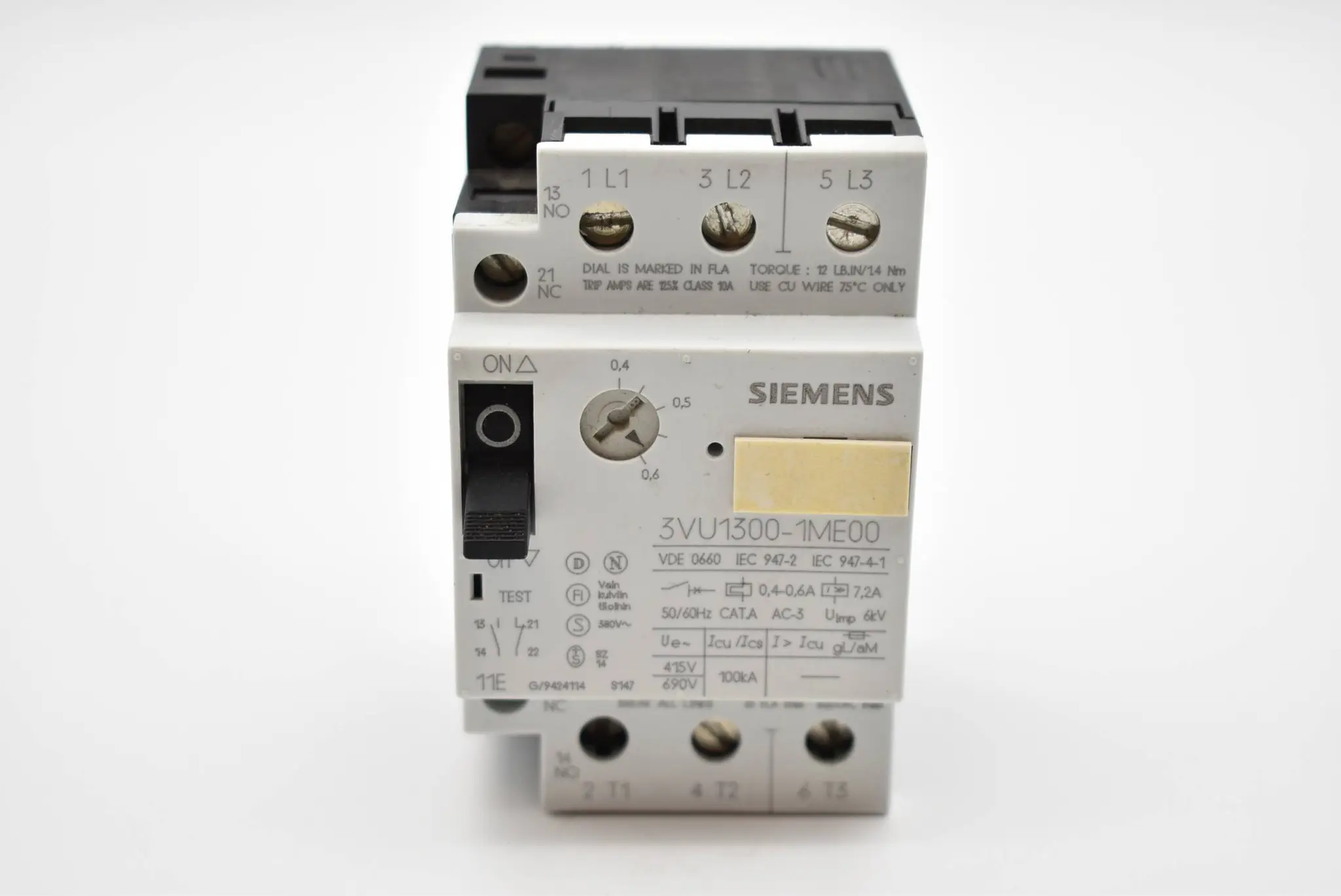 Produktfoto 1 von Siemens Leistungsschalter 3VU1300-1ME00 ( 3VU1 300-1ME00 )