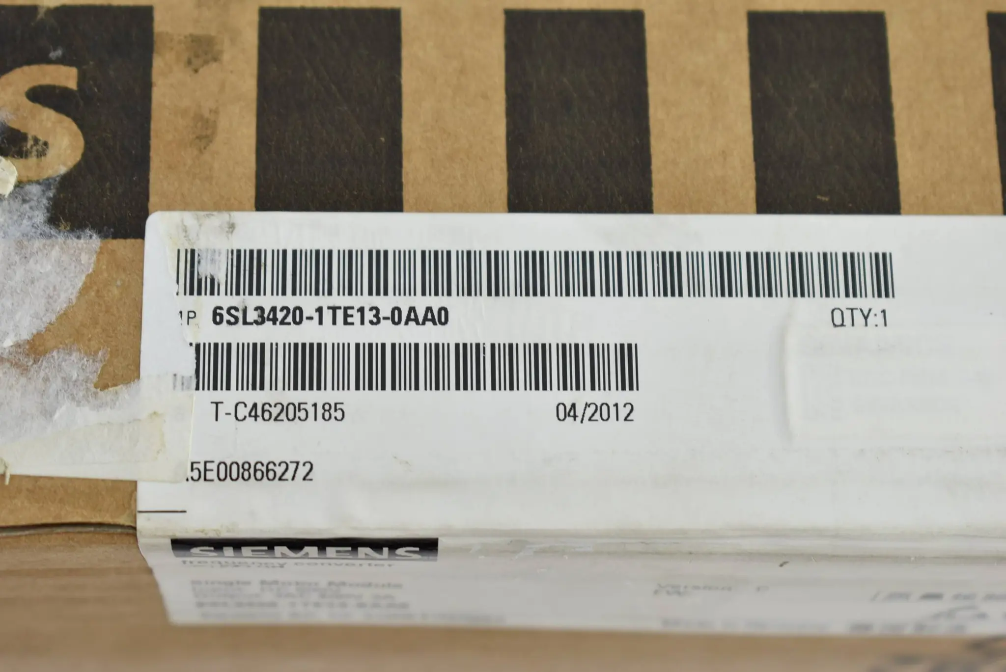 Produktfoto 1 von Siemens sinamics S120 6SL3420-1TE13-0AA0 ( 6SL3420-1TE13-0AA0 ) Ver. C