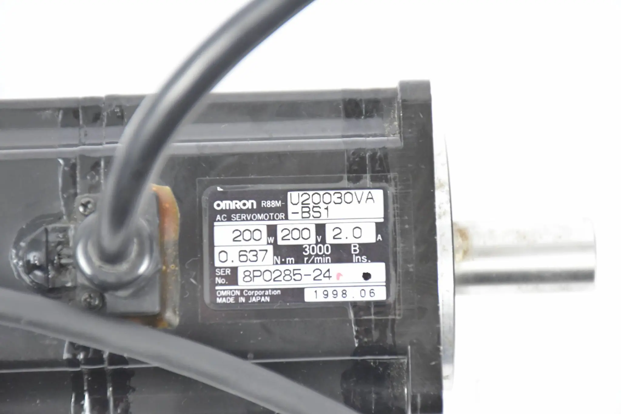 Produktfoto 1 von Omron AC Servomotor R88M-U20030VA-BS1