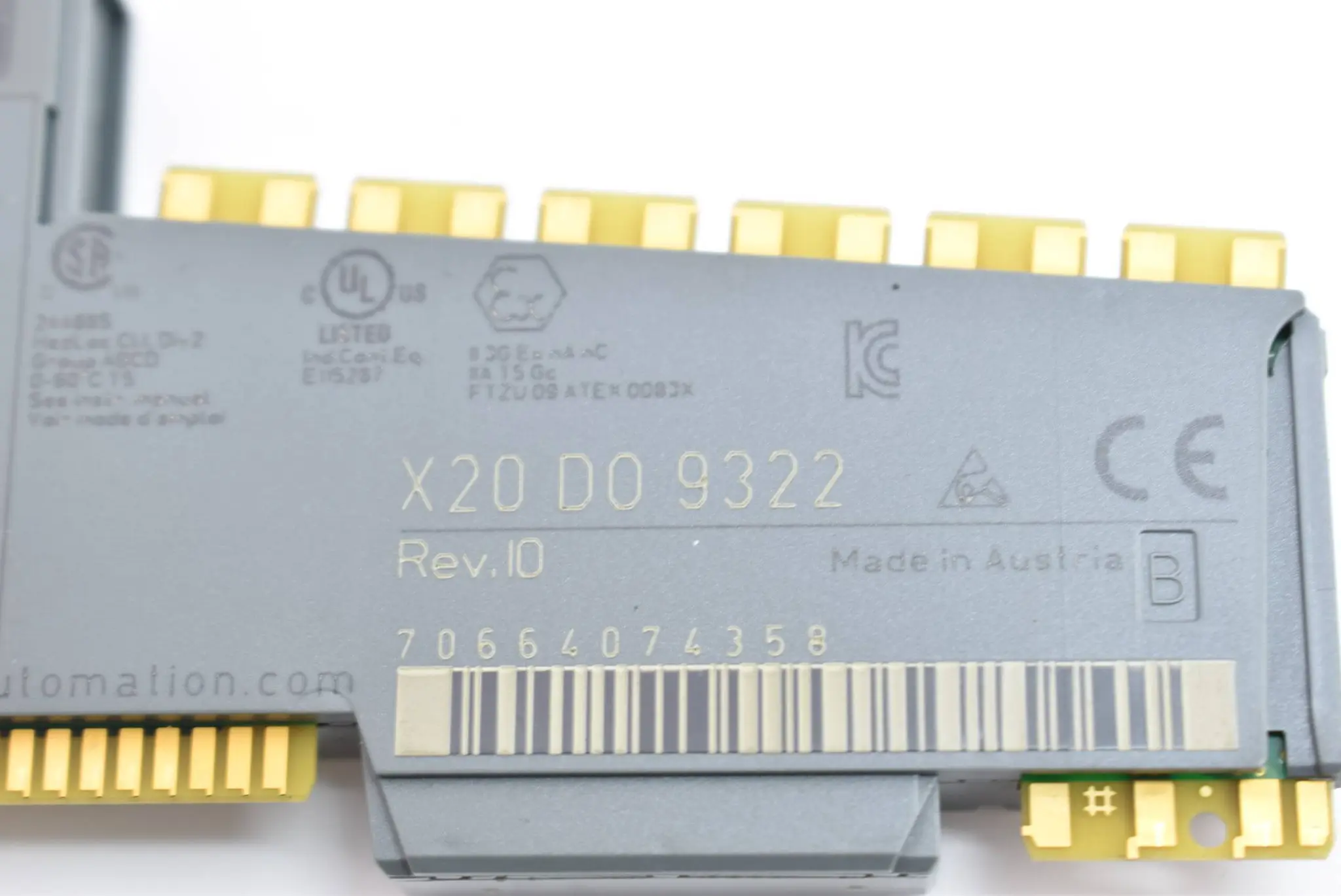 Produktfoto 1 von B&R digitales Ausgangsmodul 12 Ausgänge X20 D0 9322 ( X20D09322 ) Rev. I0