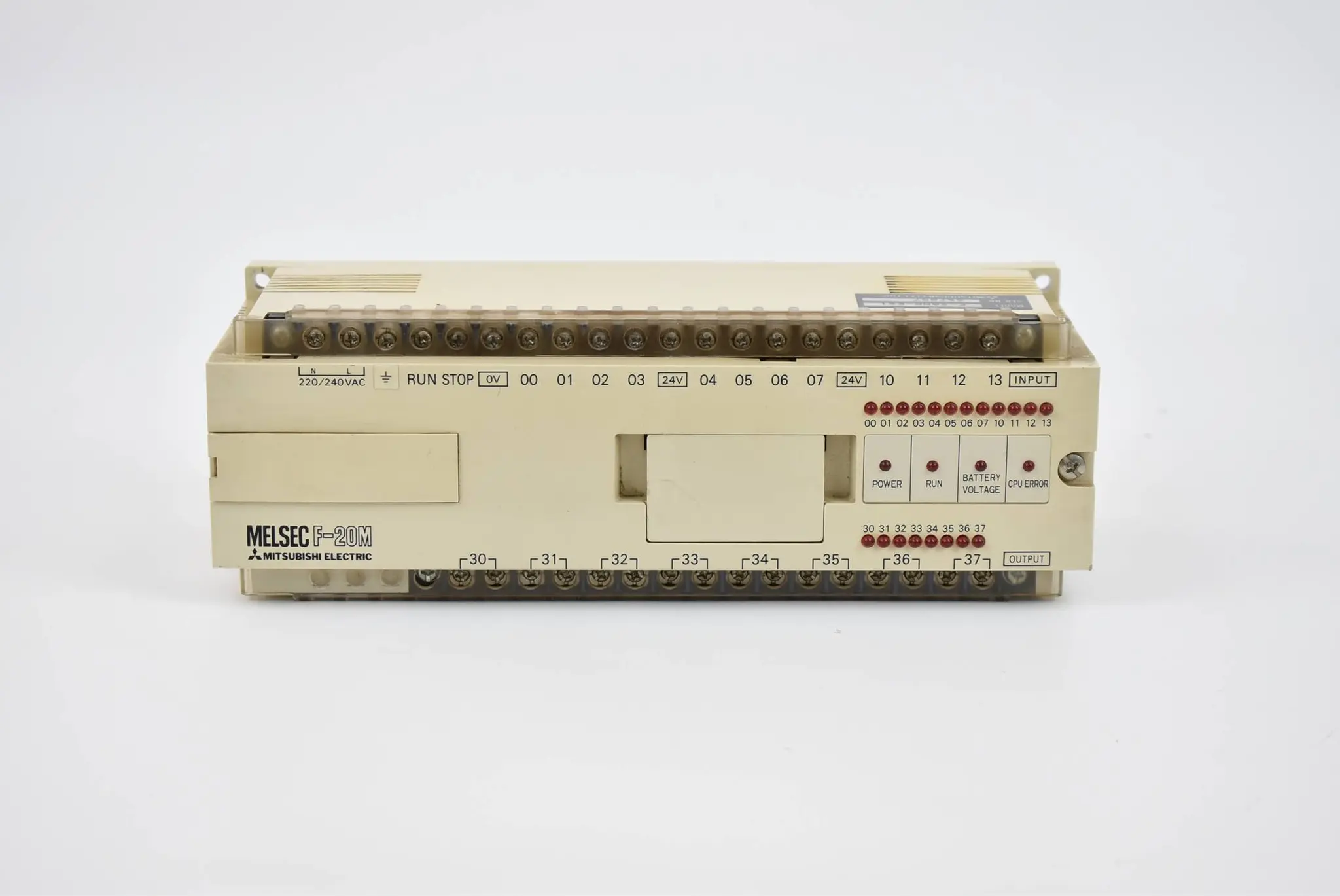 Produktfoto 1 von Mitsubishi Melsec F-20M Speicherprogrammierbare Steuerung 220/240VDC F20MR-ES1