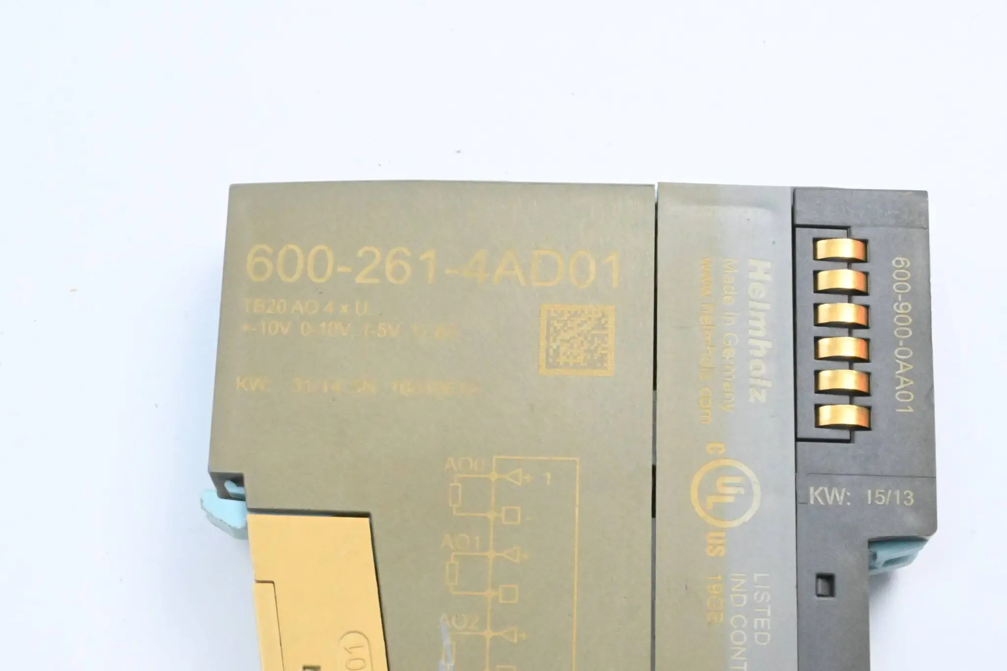 Produktfoto 1 von Helmholz Analog Ausgabemodul 600-261-4AD01 inkl. 600-900-0AA01 + 600-910-0AJ01