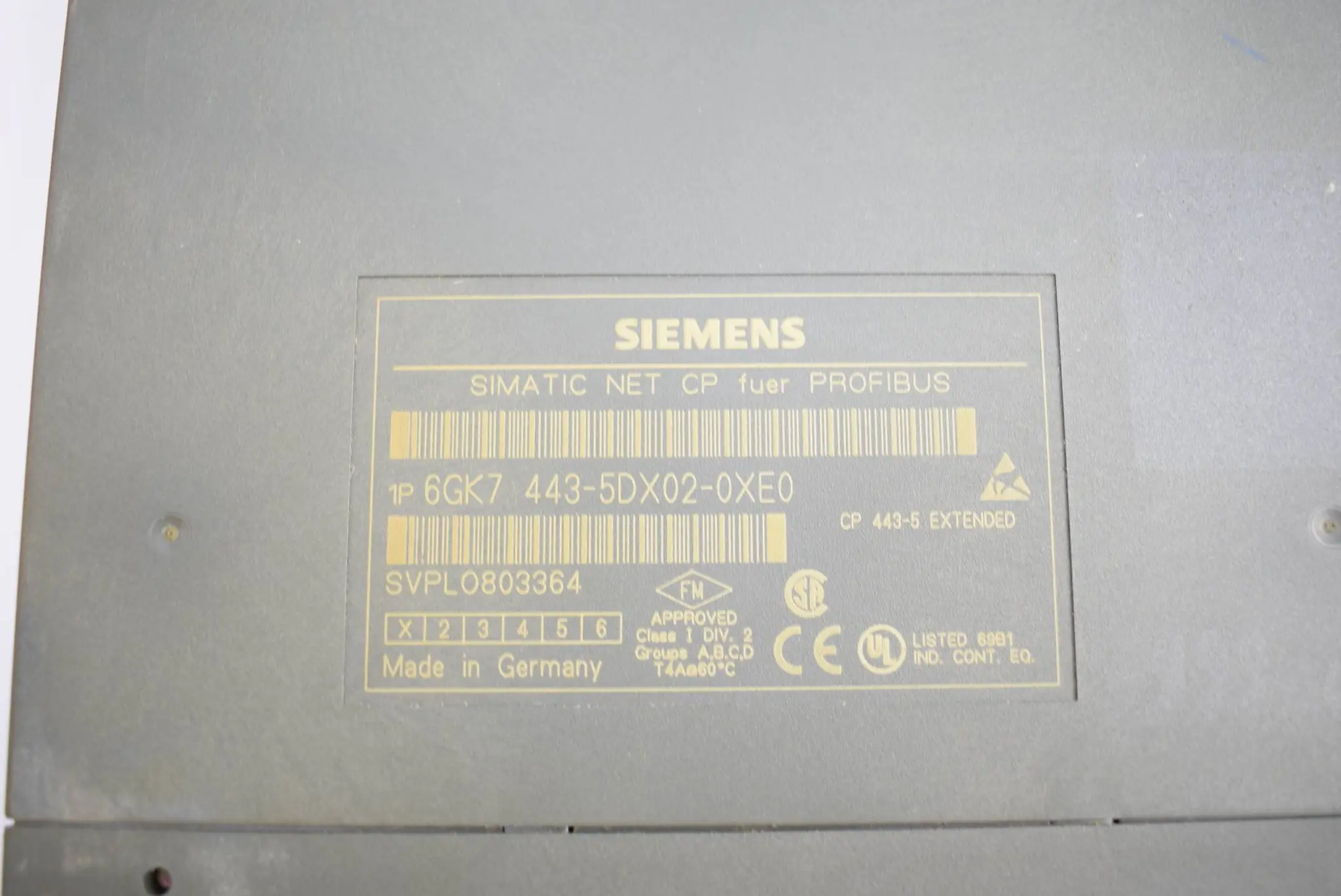 Produktfoto 1 von Siemens simatic Net CP 443-5 6GK7 443-5DX02-0XE0 ( 6GK7443-5DX02-0XE0 ) E1
