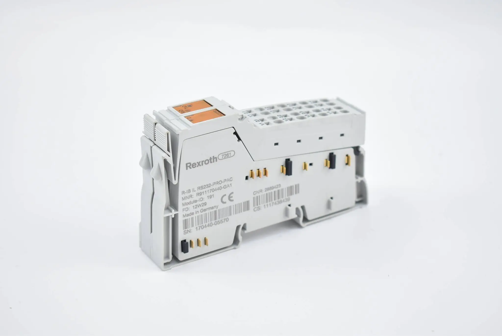 Produktfoto 1 von Rexroth Inline Funktionsklemme Modul R-IB IL RS232-PRO-PAC ( R911170440-GA1 )