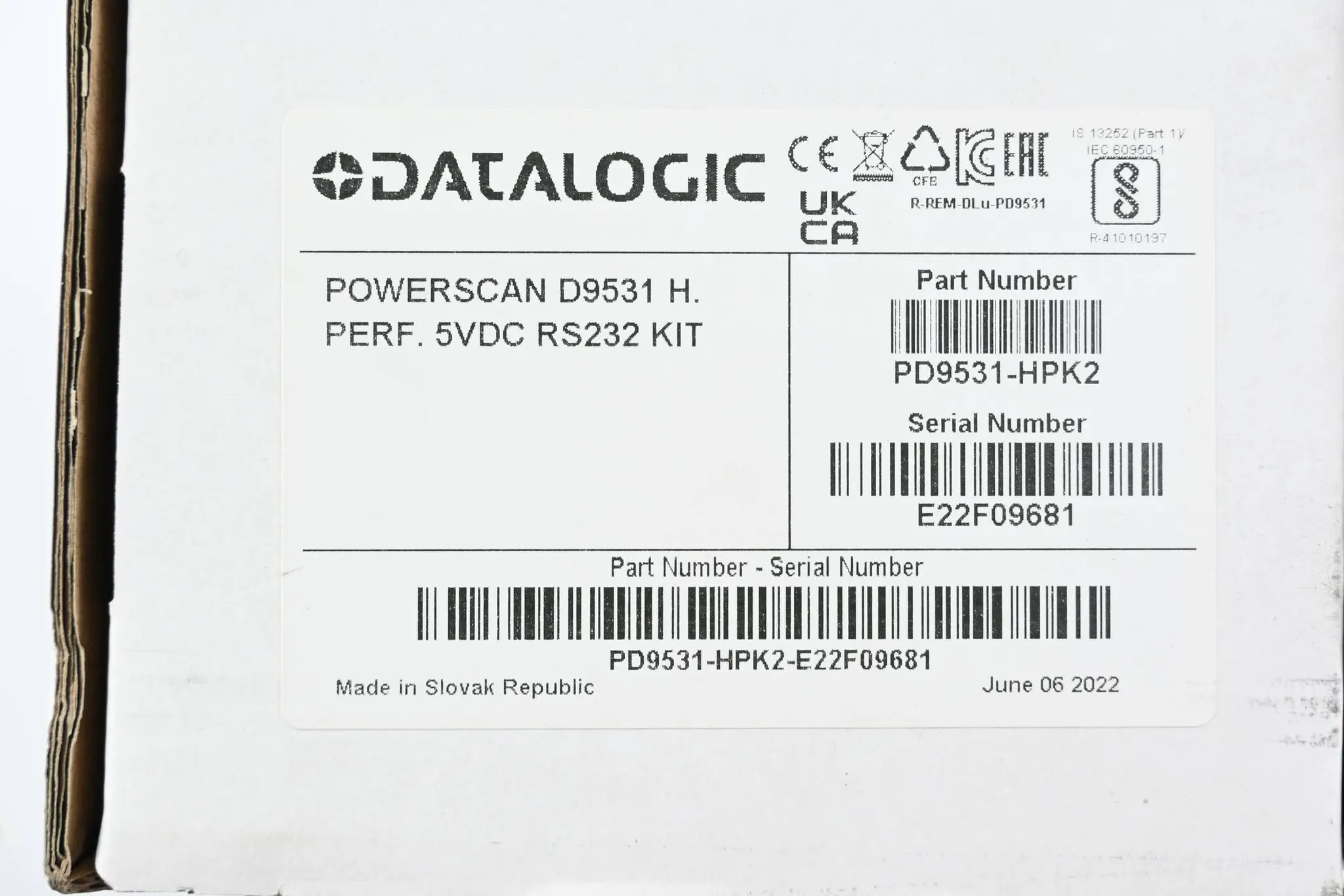 Produktfoto 1 von Datalogic Powerscan D9351 ( PD9531-HPK2 )