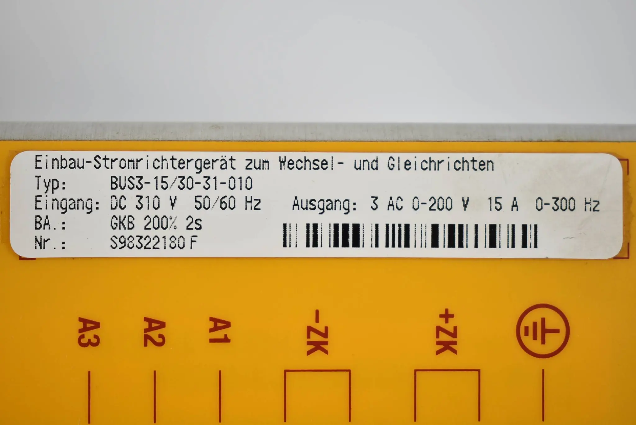 Produktfoto 1 von Baumüller Einbau-Stromrichtergerät BUS3-15/30-31-010 ( 310VDC 50-60 Hz )