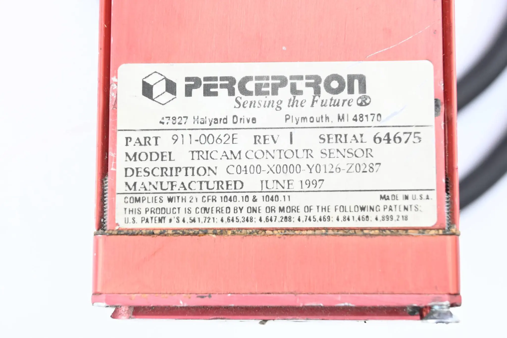 Produktfoto 1 von Perceptron Tricam Contour Sensor 911-0062E Rev. I