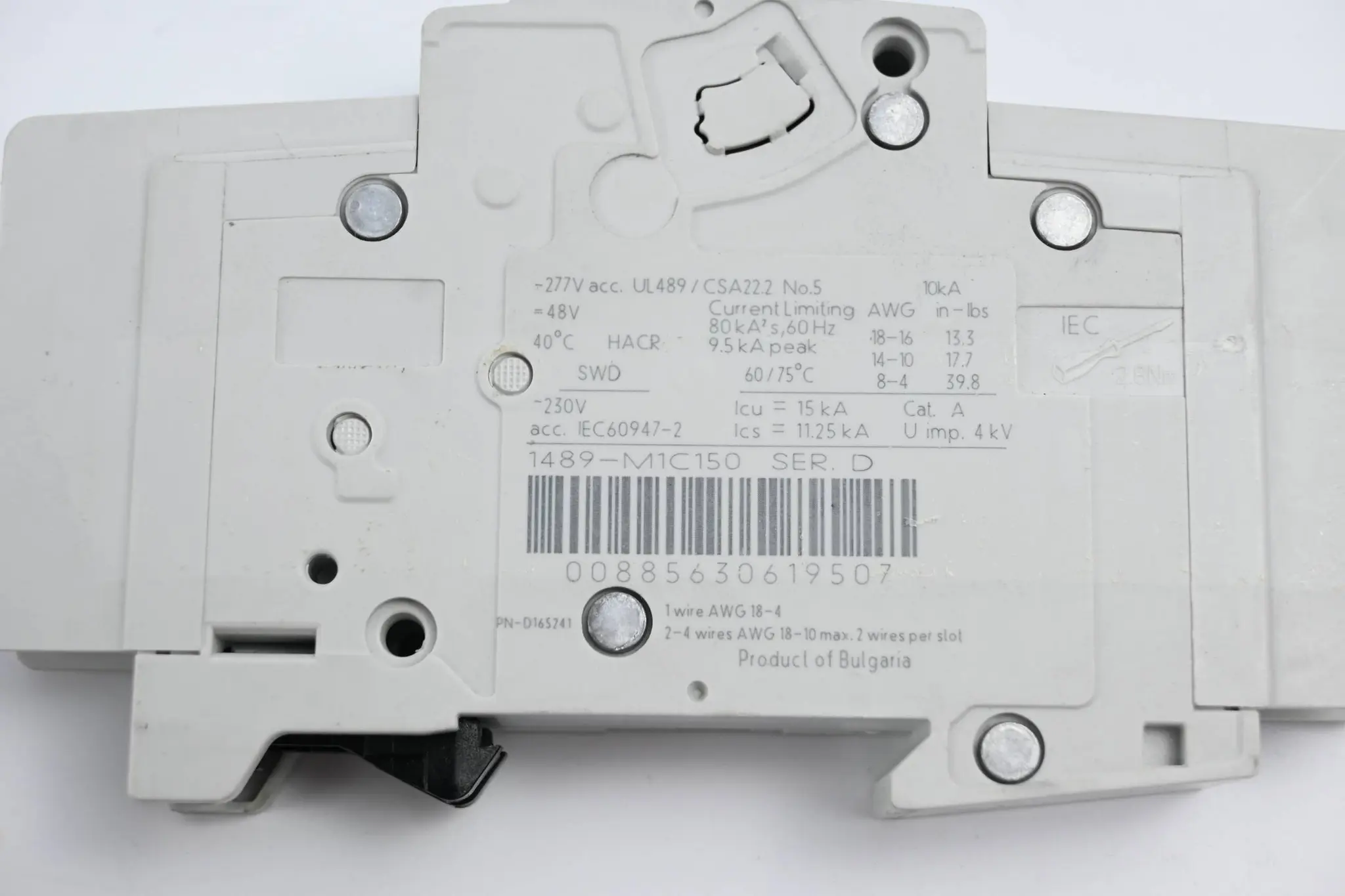 Produktfoto 1 von Allen Bradley Leistungsschalter 1489-M1C150