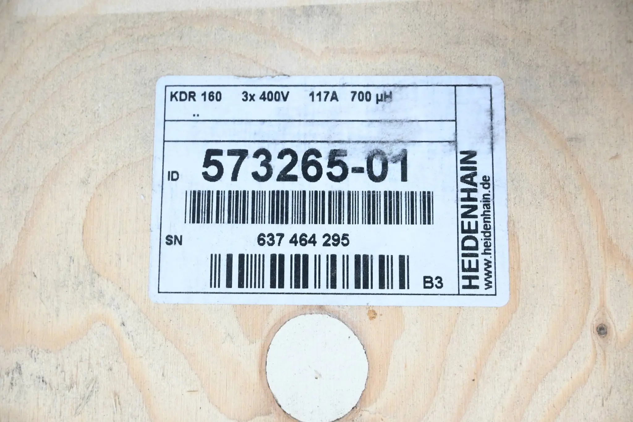 Produktfoto 1 von Heidenhain KDR 160 Kommutierungsdrossel 3x400V 117A 700μH ( 573265-01 ) Ver. B3
