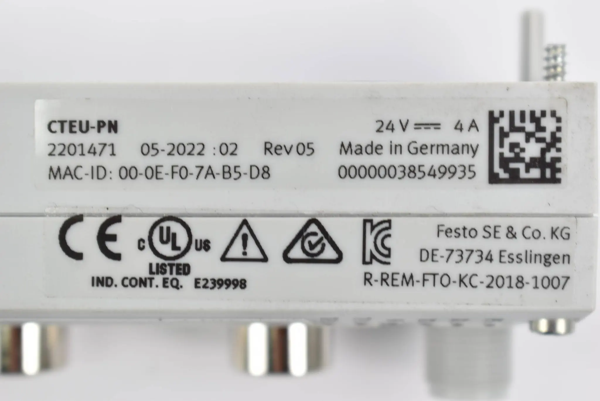 Produktfoto 1 von Festo Busknoten Profinetknoten CTEU-PN ( 2201471 )
