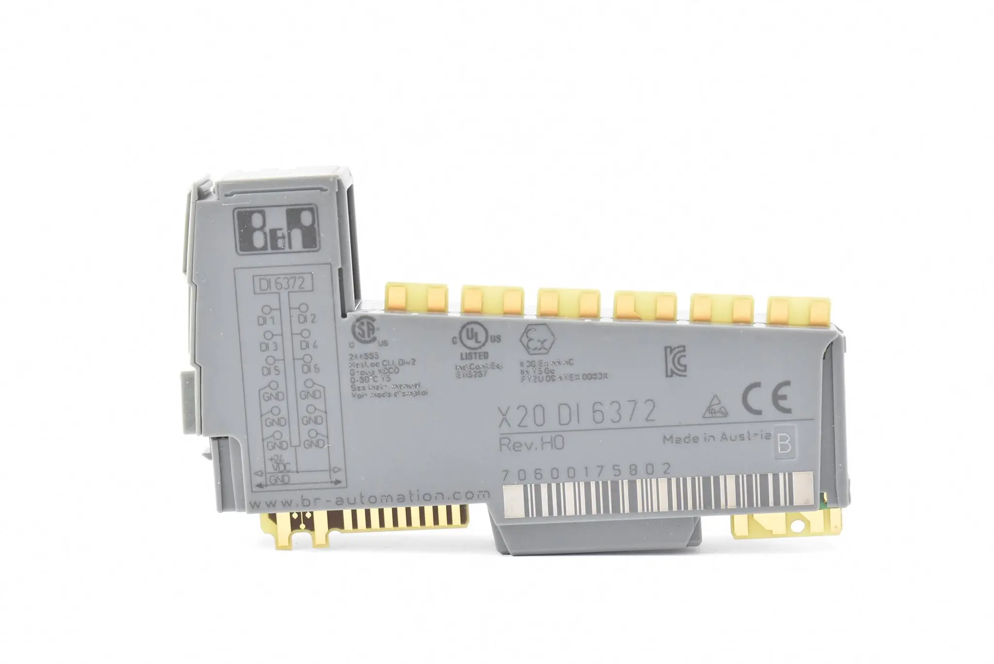 Produktfoto 1 von B&R Automation Digitales Eingangsmodul X20 DI 6372 ( X20DI6372 ) Rev. H0